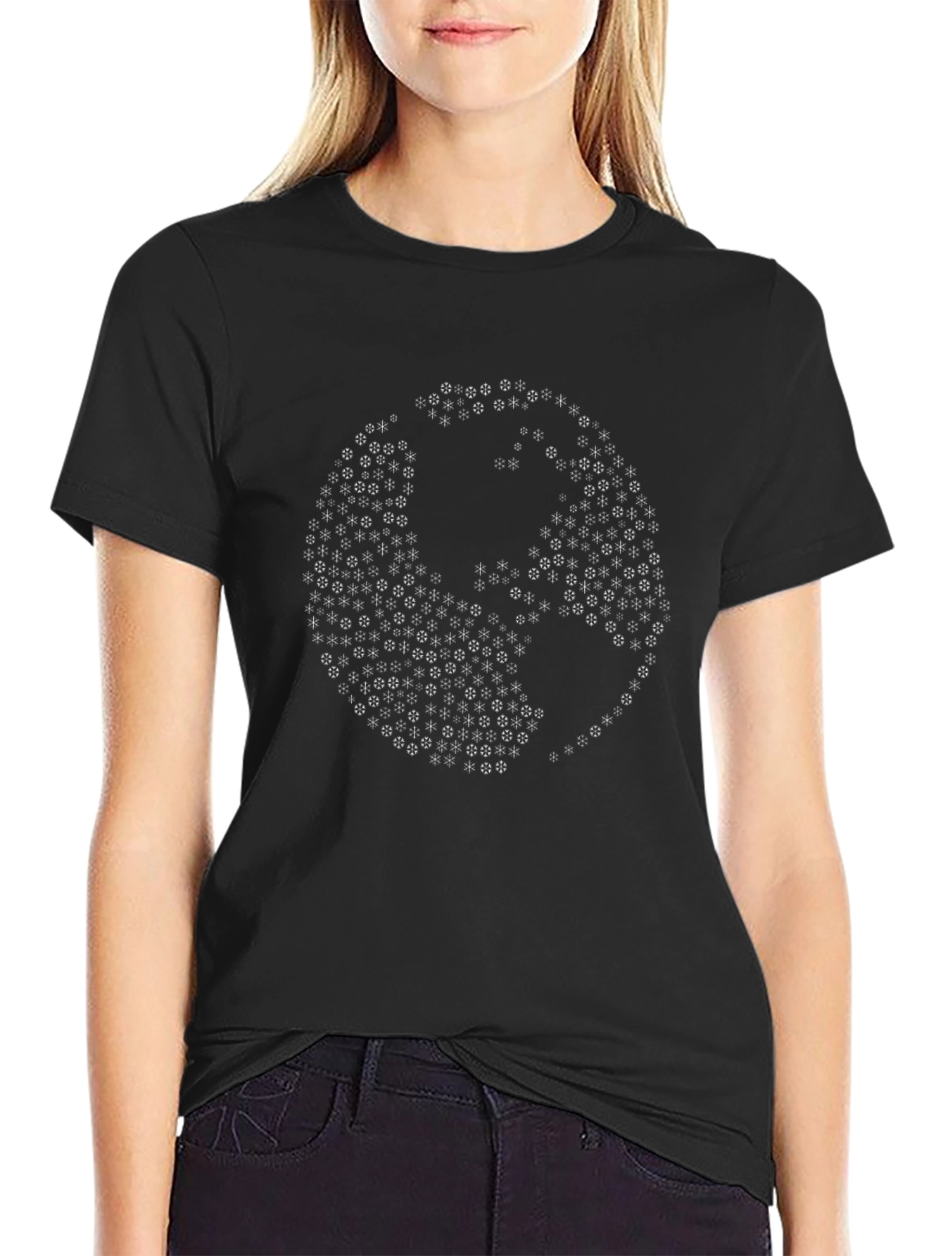 Abstract Earth Graphic Tee - Modern Style