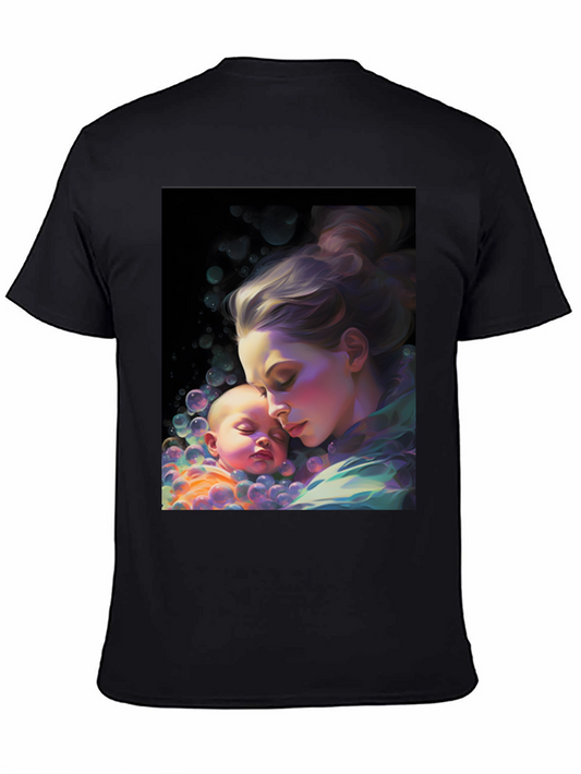 Artistic Mother & Baby Graphic Tee