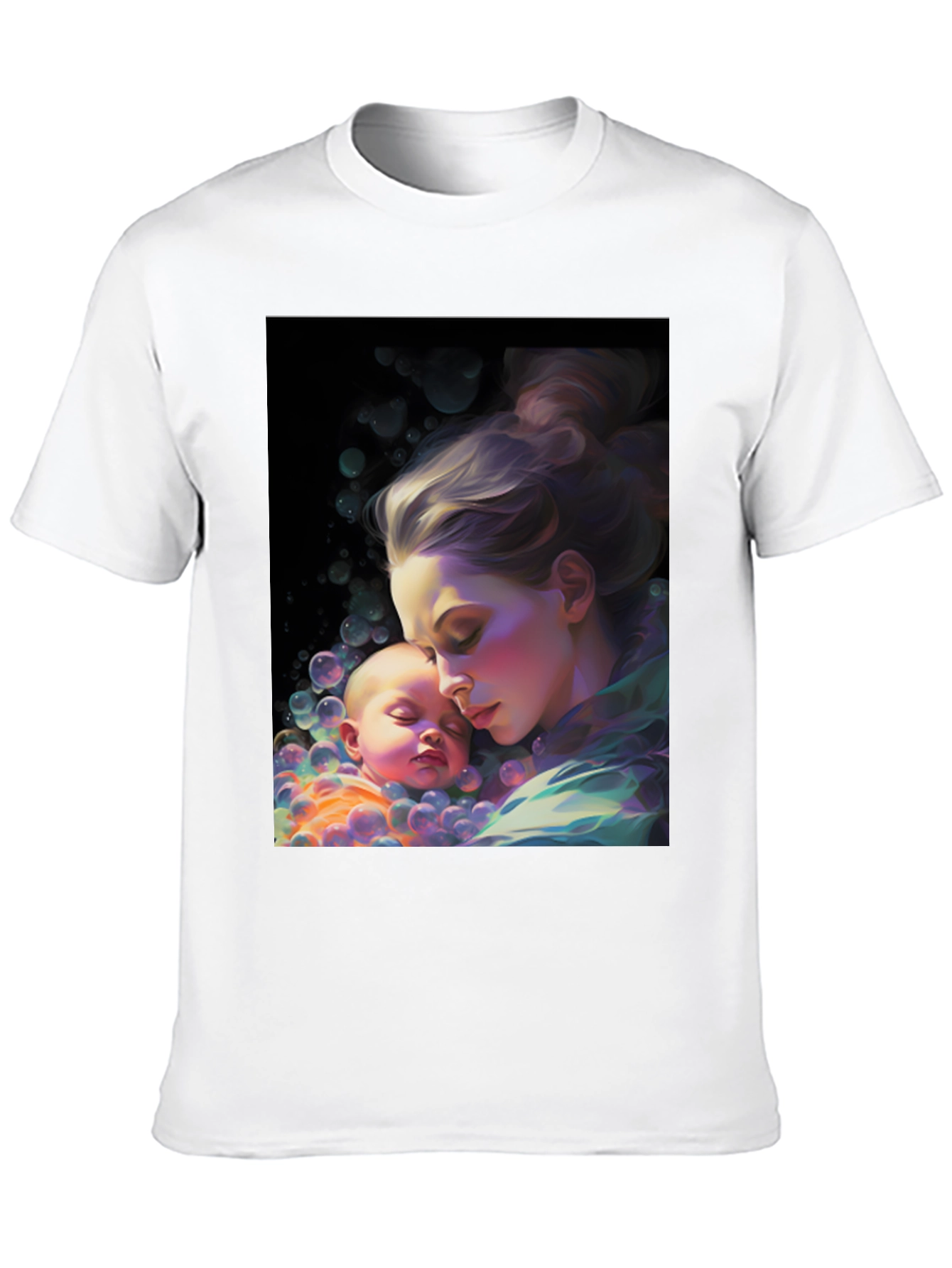 Artistic Mother & Baby Graphic Tee