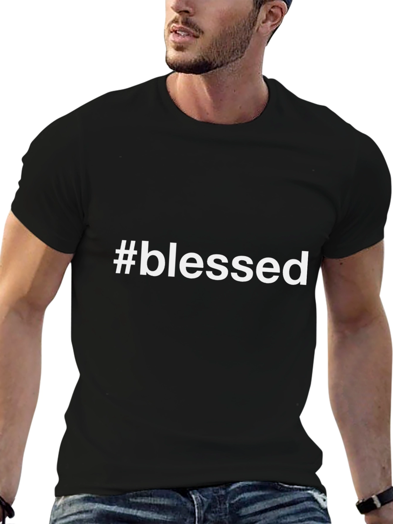 #blessed Black T-Shirt