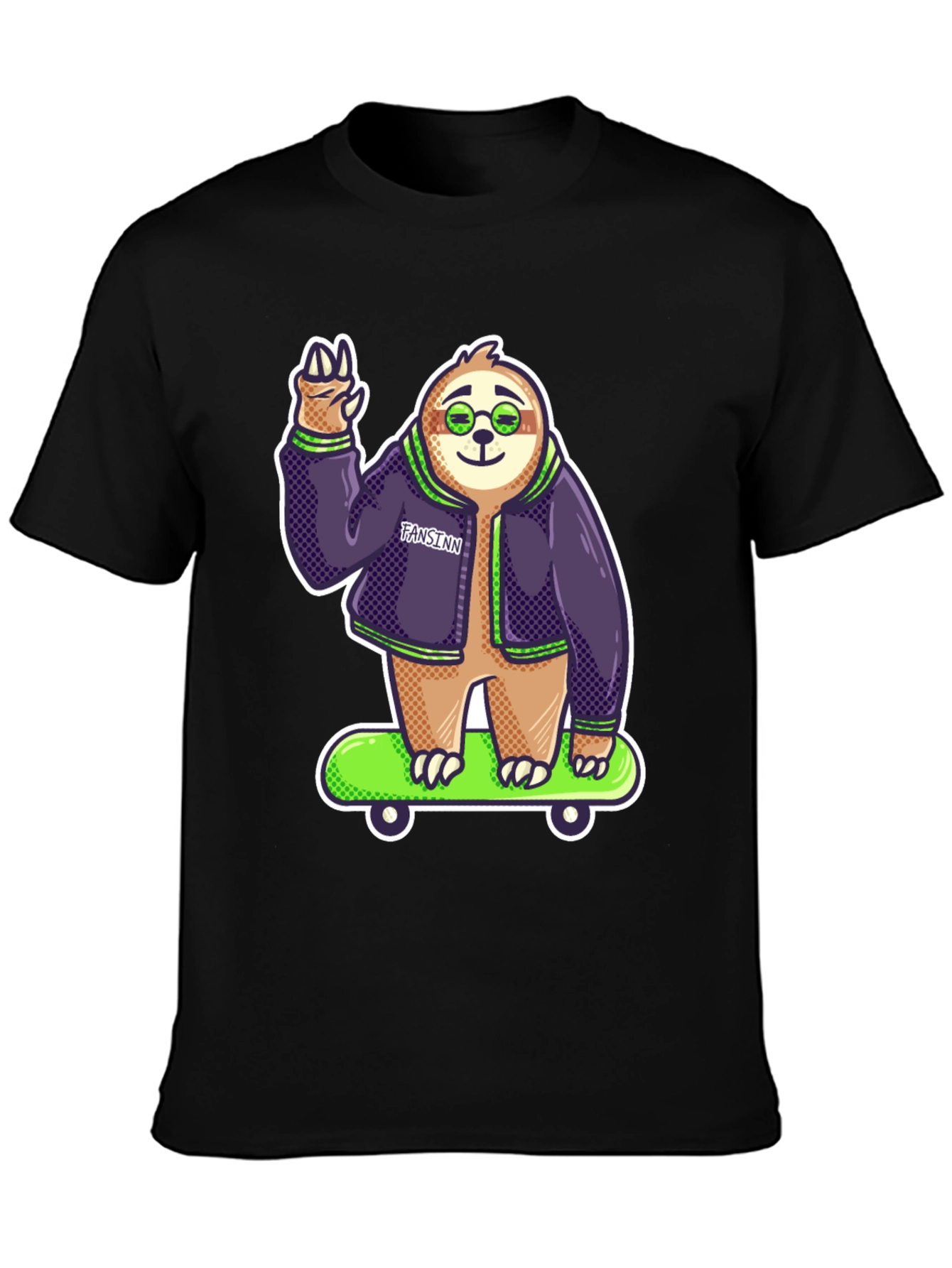 Cool Sloth Skateboard T-Shirt