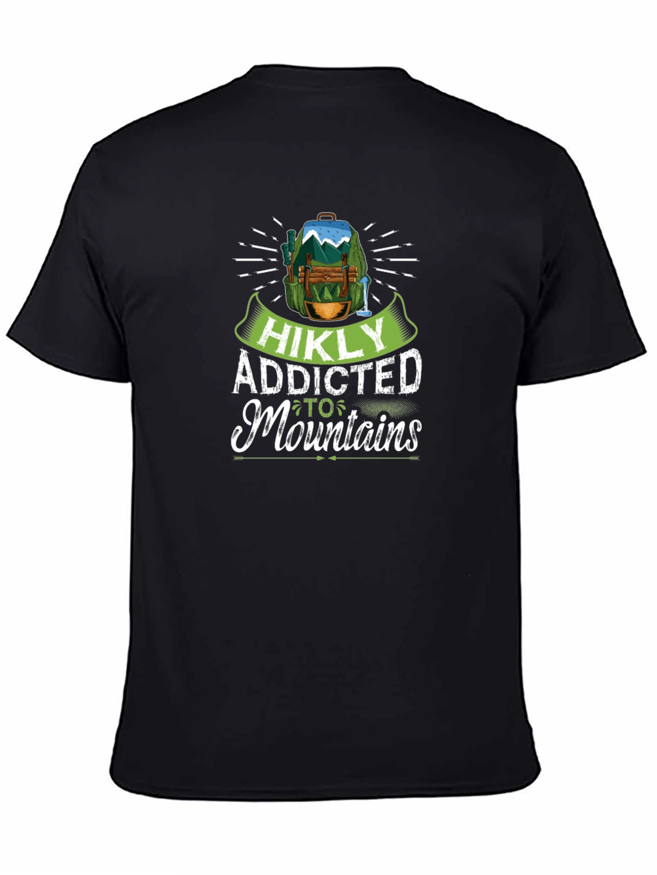 HIKLY Addicted to Mountains Graphic T-Shirt