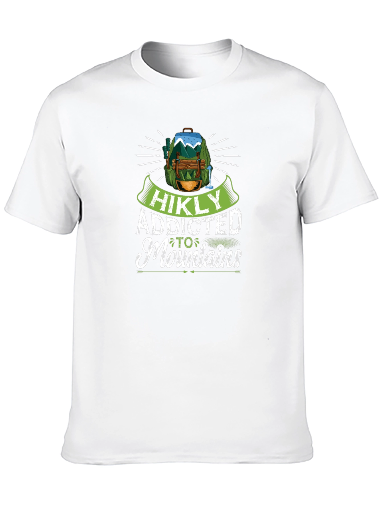 HIKLY Addicted to Mountains Graphic T-Shirt