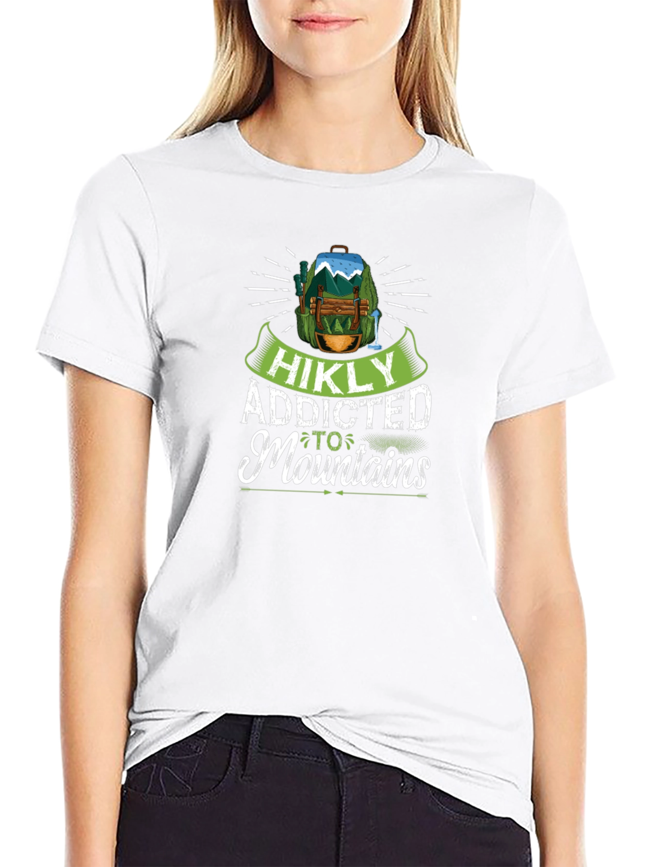 HIKLY Addicted to Mountains Graphic T-Shirt