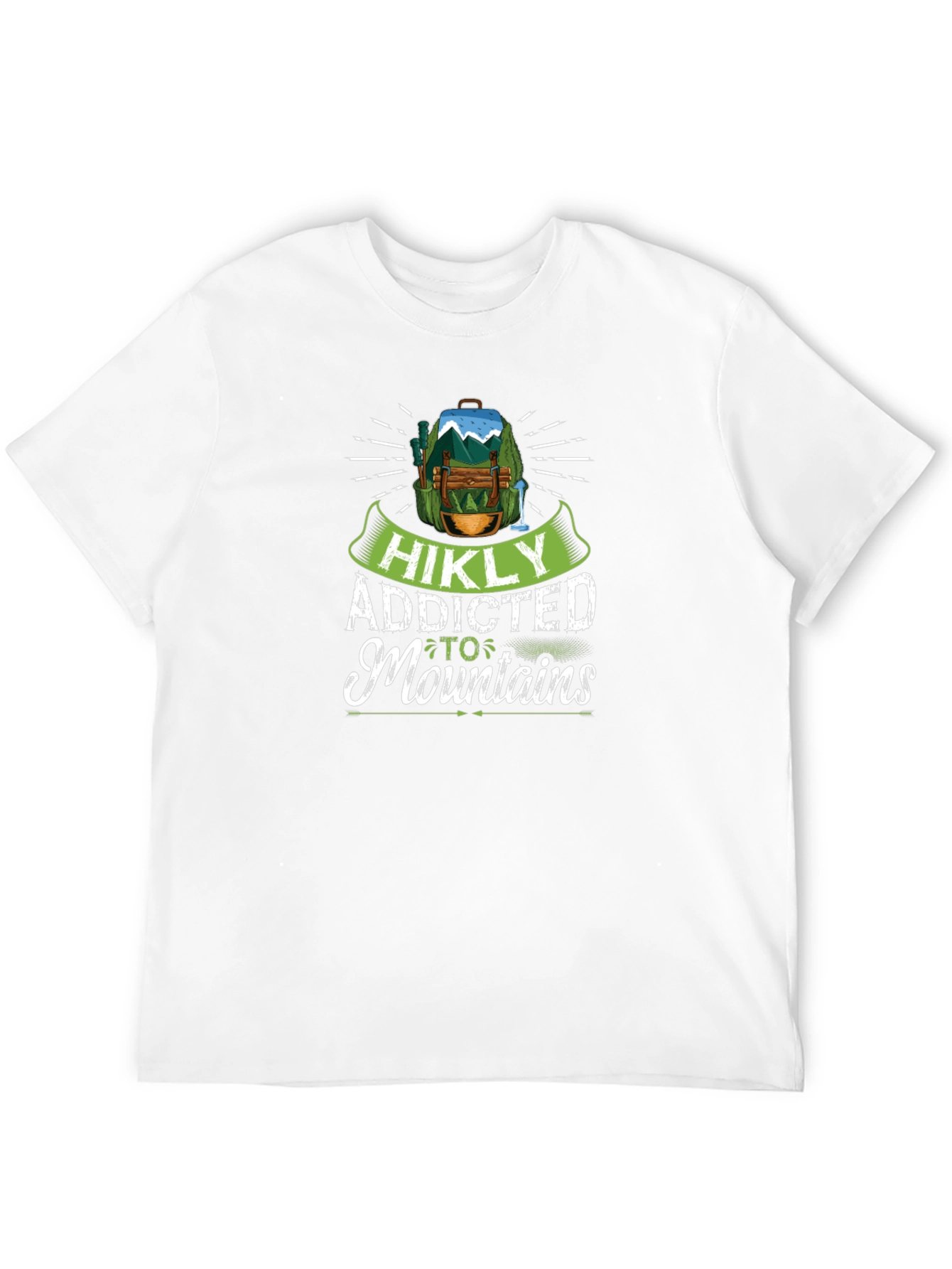 HIKLY Addicted to Mountains Graphic T-Shirt