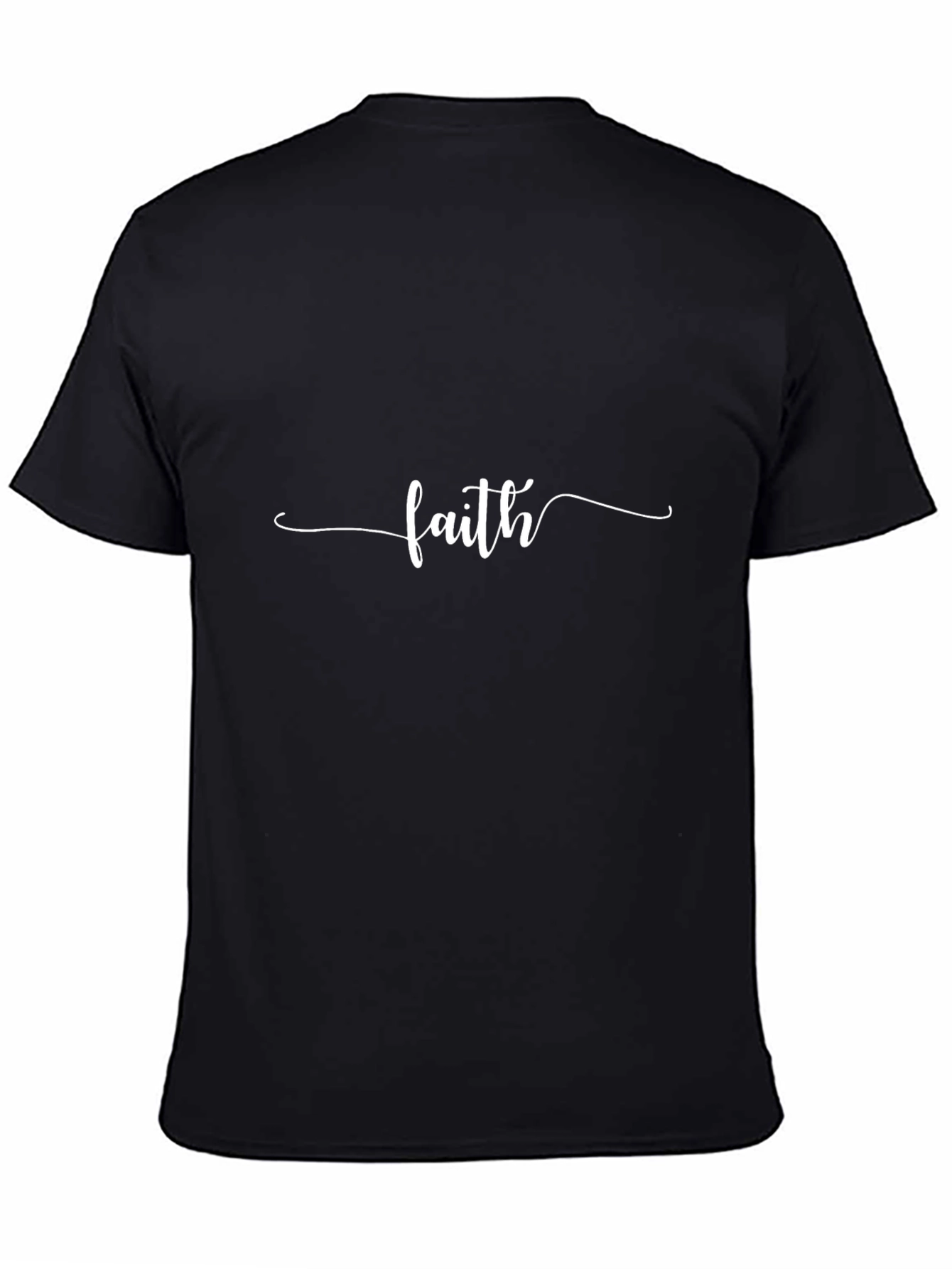 Faith Graphic Tee - Stylish Black Cotton Blend T-Shirt