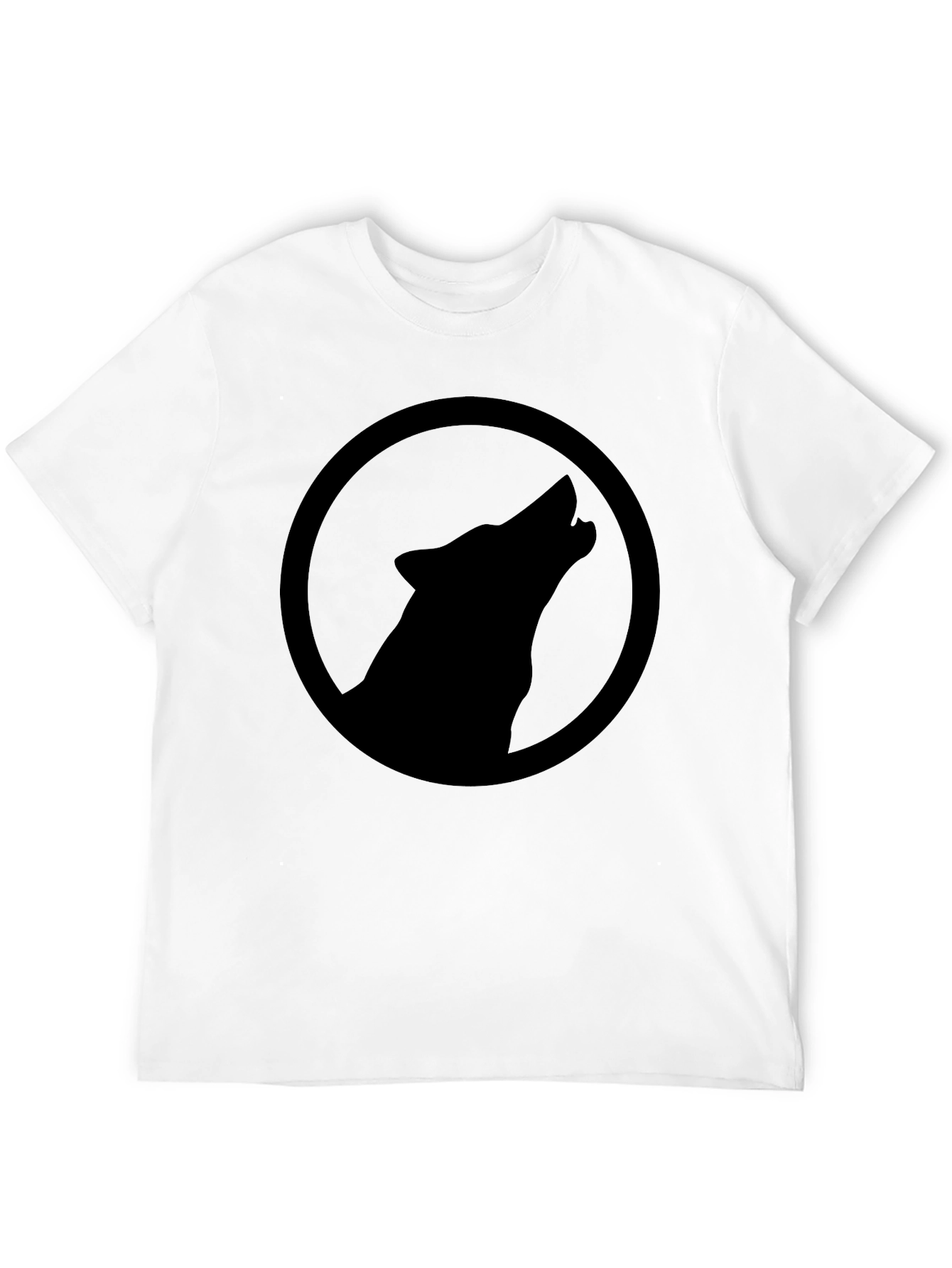 Black Wolf Howl Graphic T-Shirt