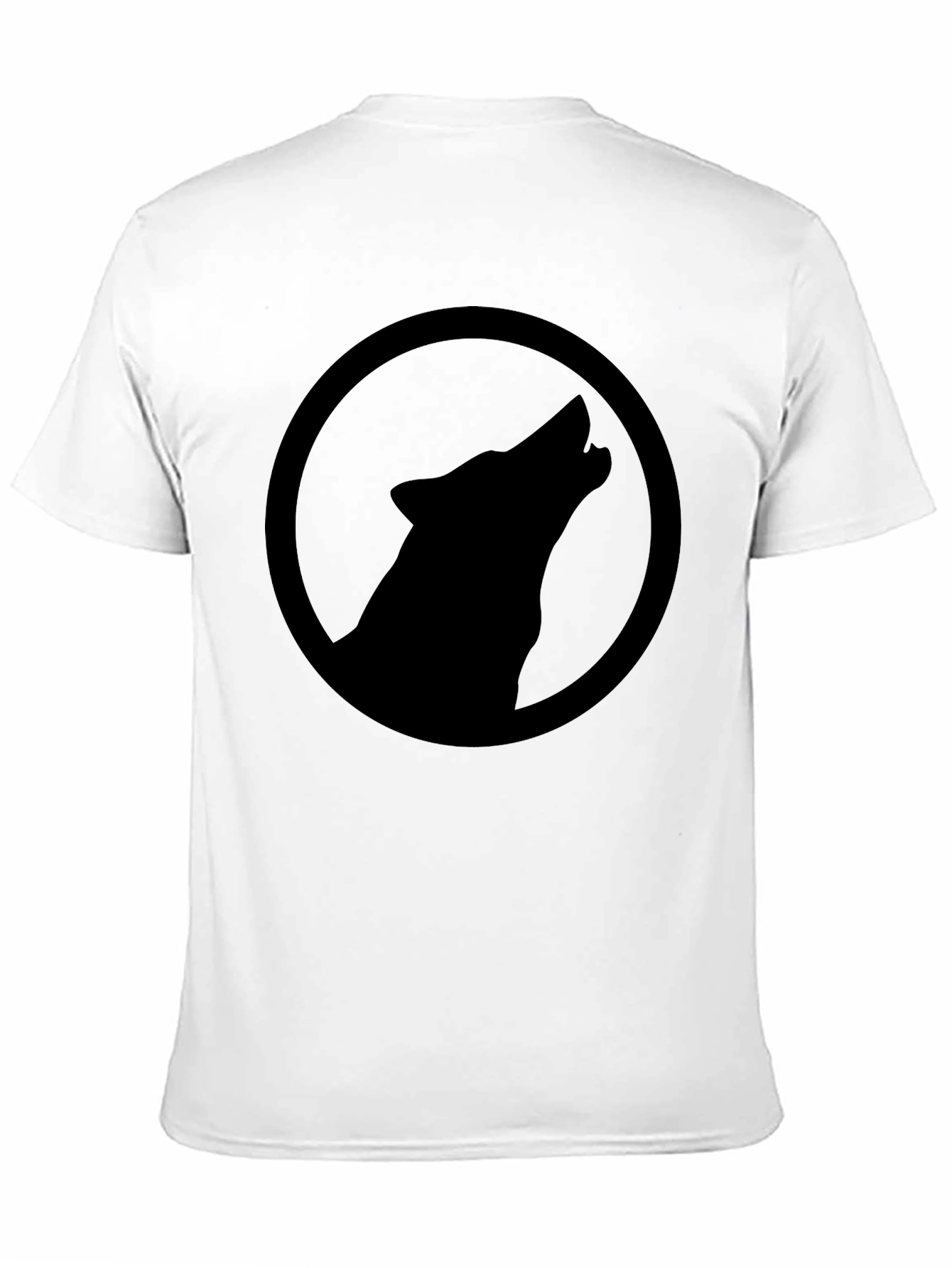Black Wolf Howl Graphic T-Shirt