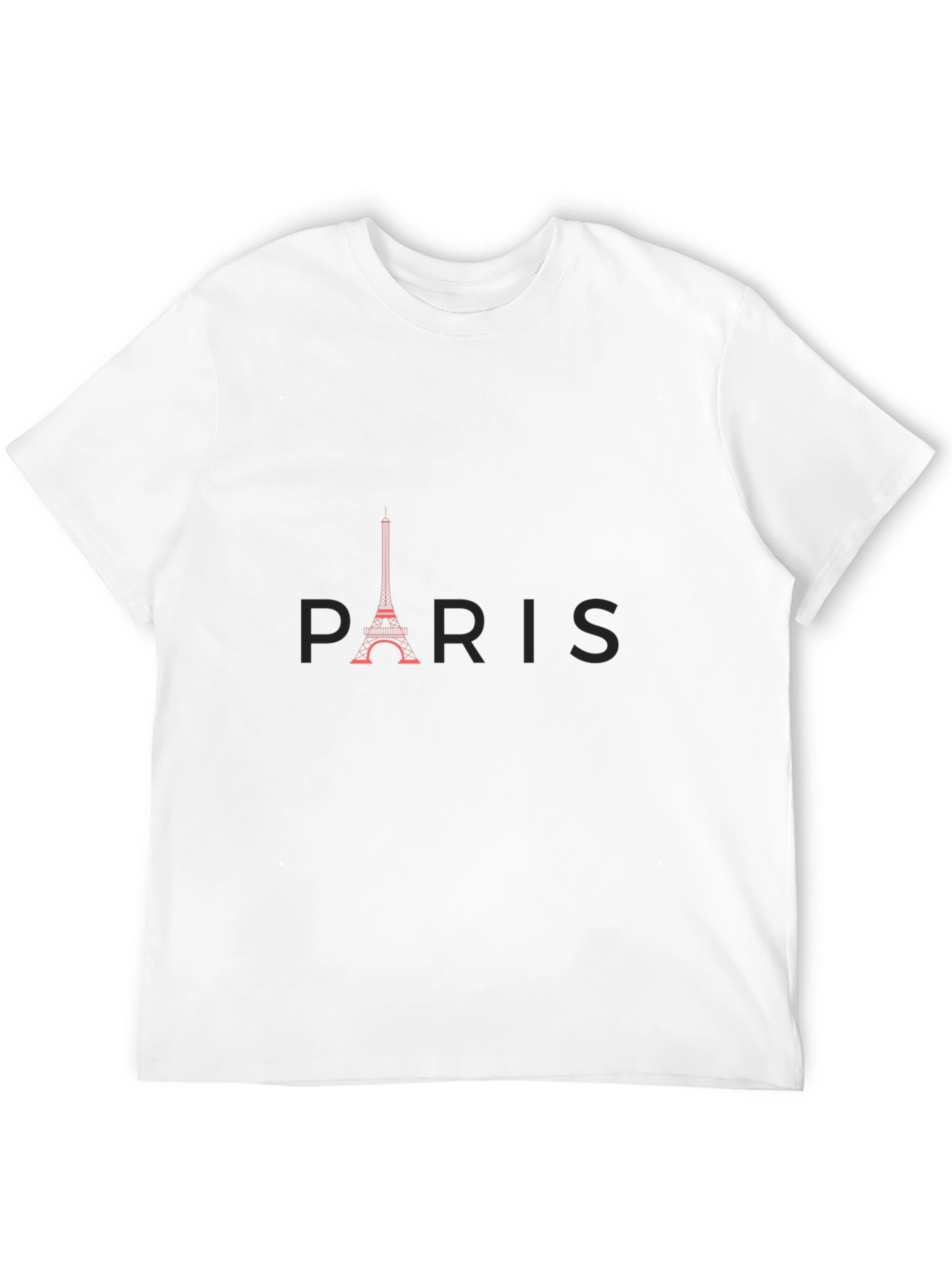 Paris Eiffel Tower Graphic Tee - Black