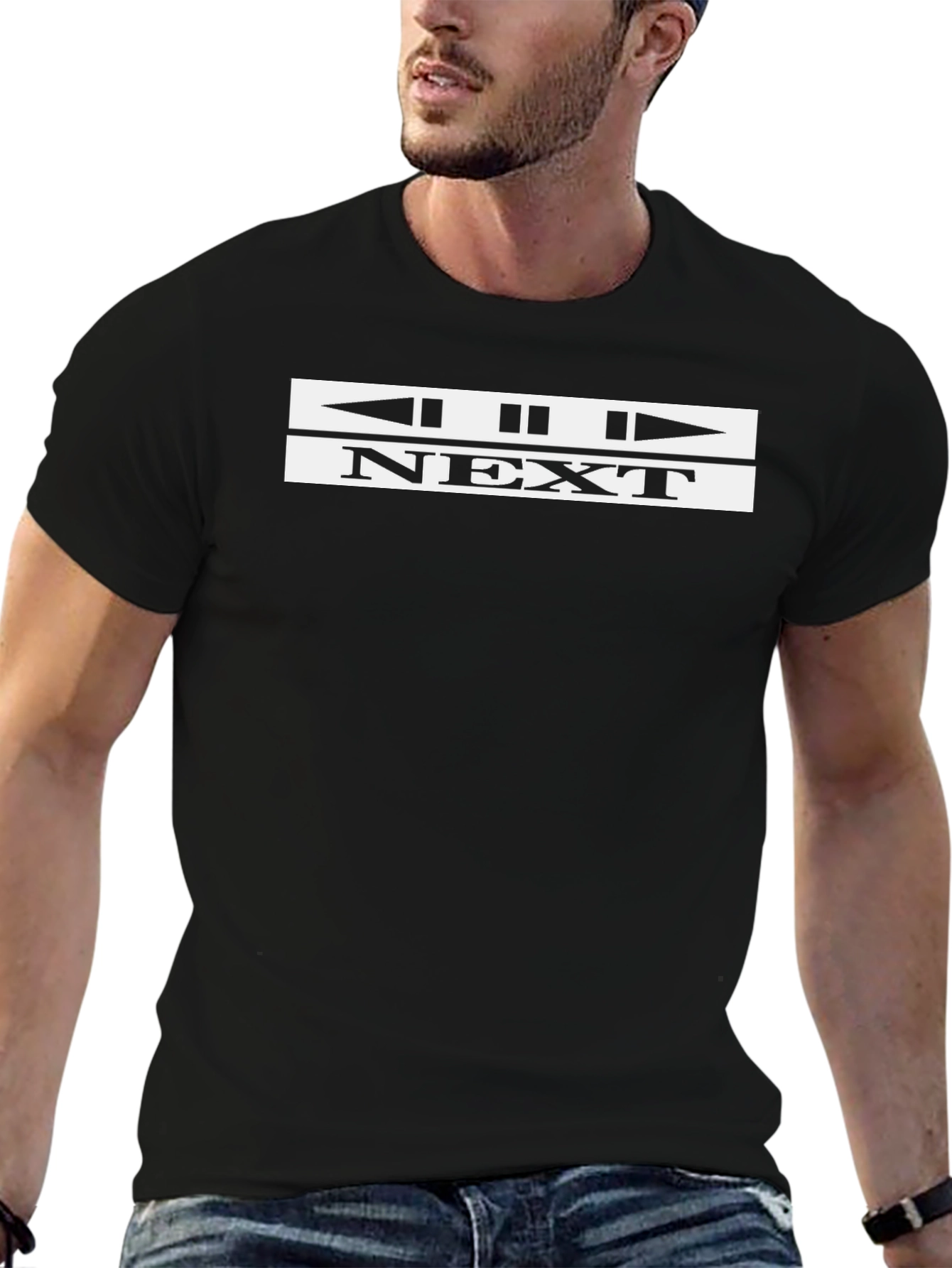 Next Button Graphic T-Shirt