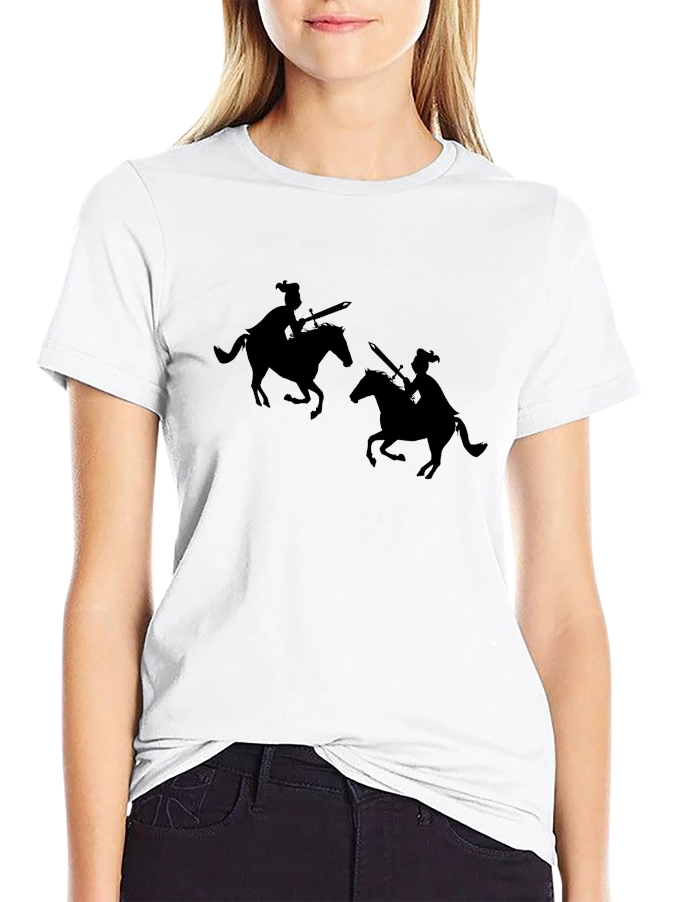 Knight Silhouette Black T-Shirt