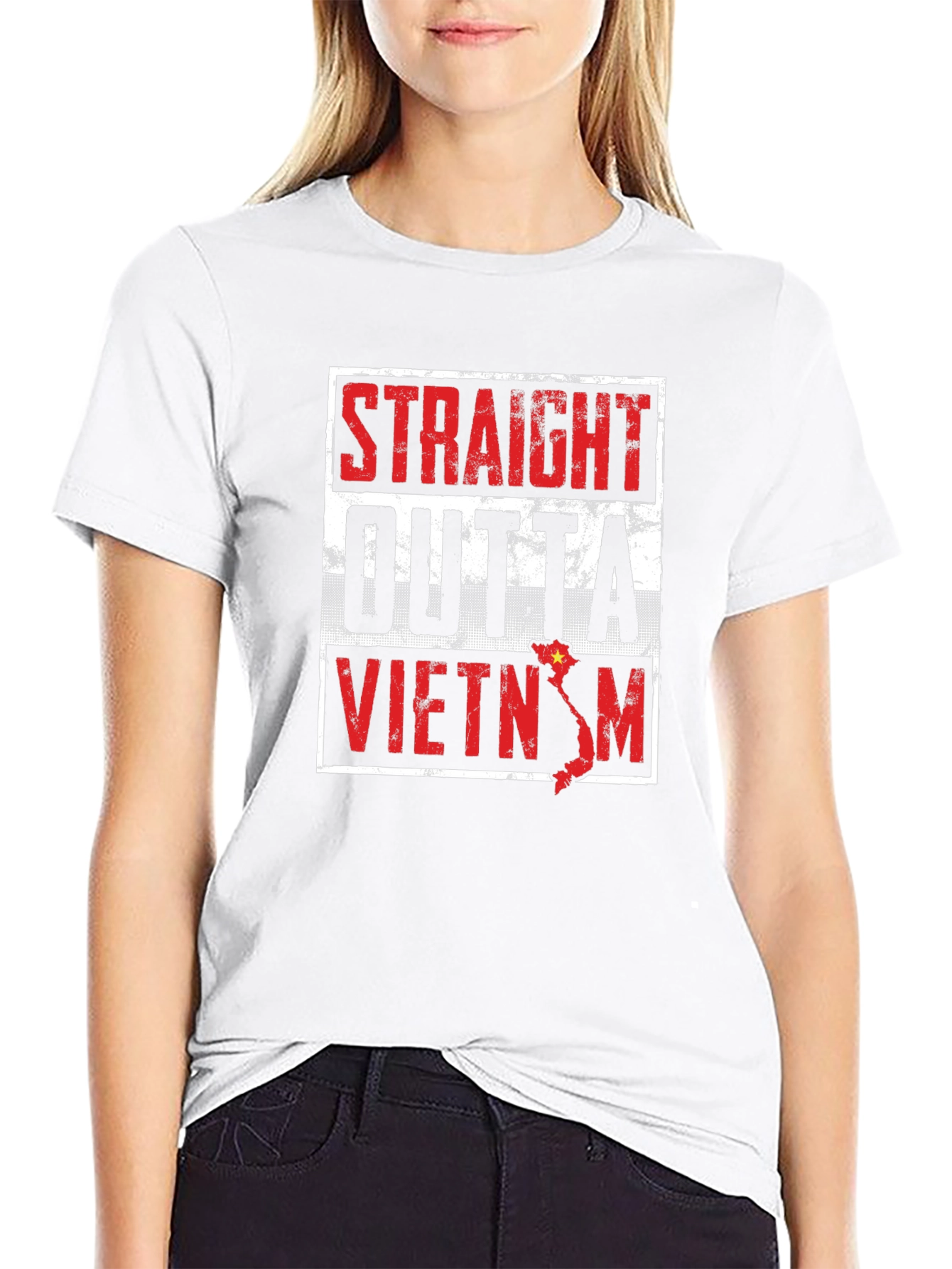 Straight Outta Vietnam Graphic T-Shirt