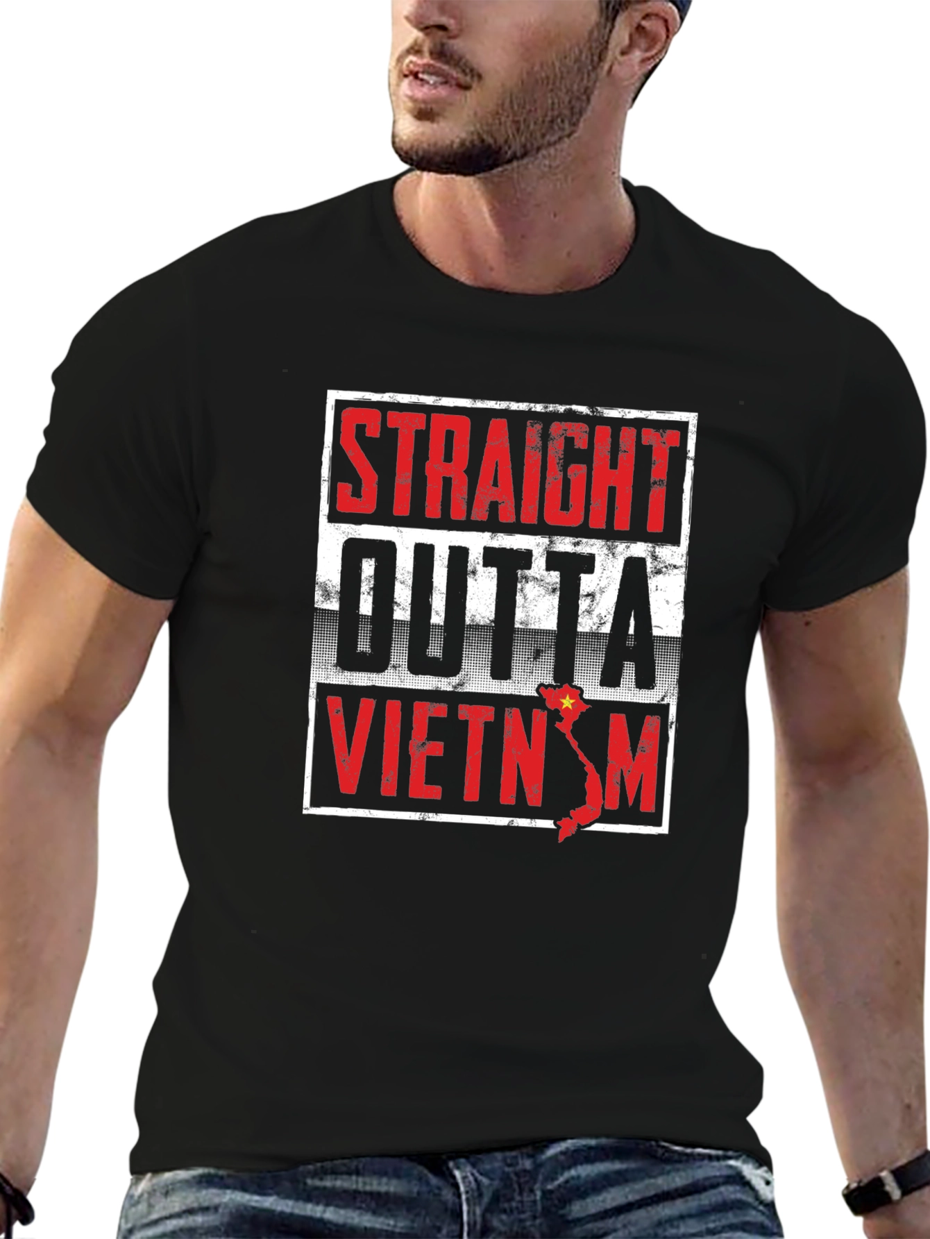 Straight Outta Vietnam Graphic T-Shirt