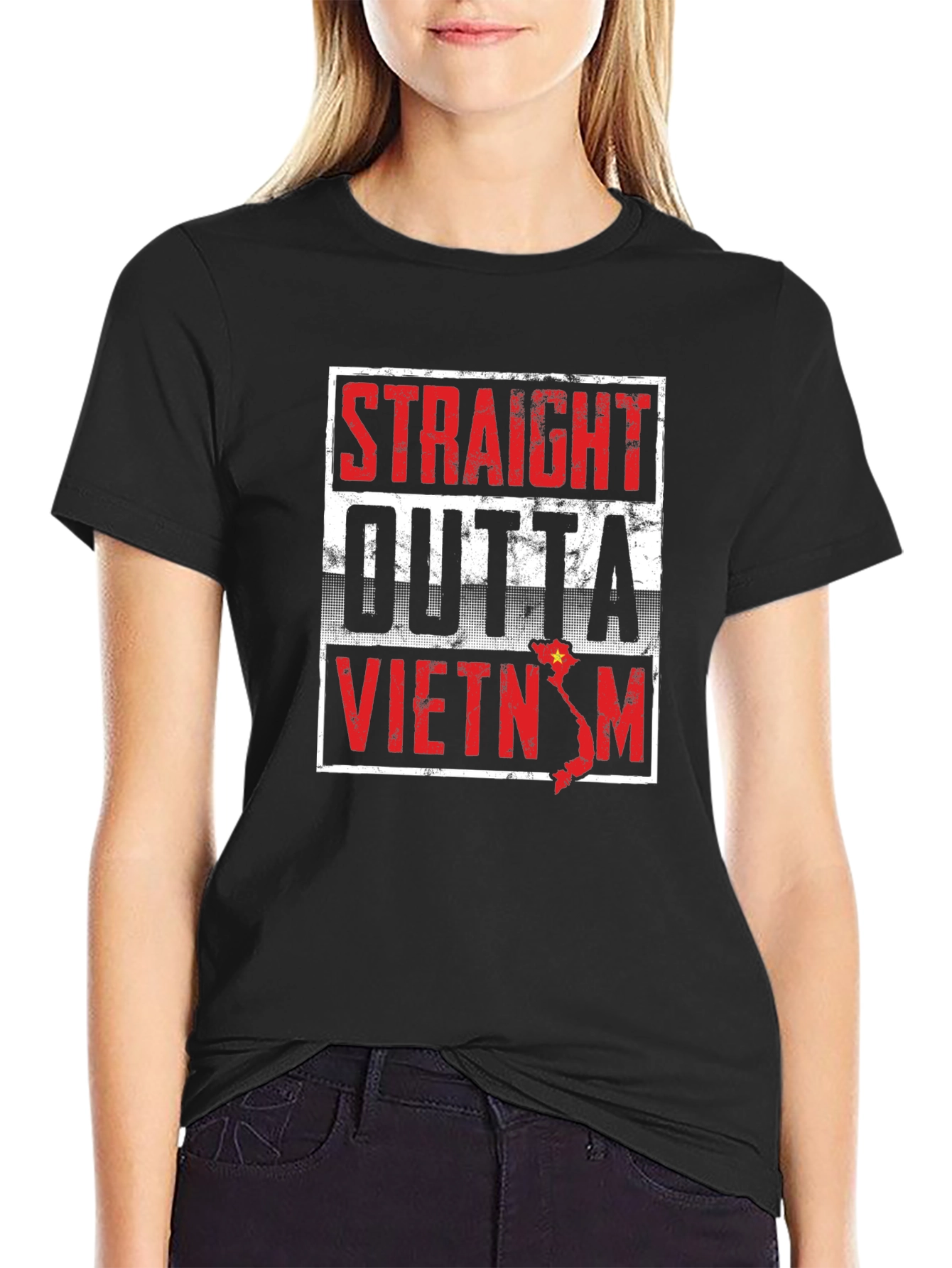 Straight Outta Vietnam Graphic T-Shirt
