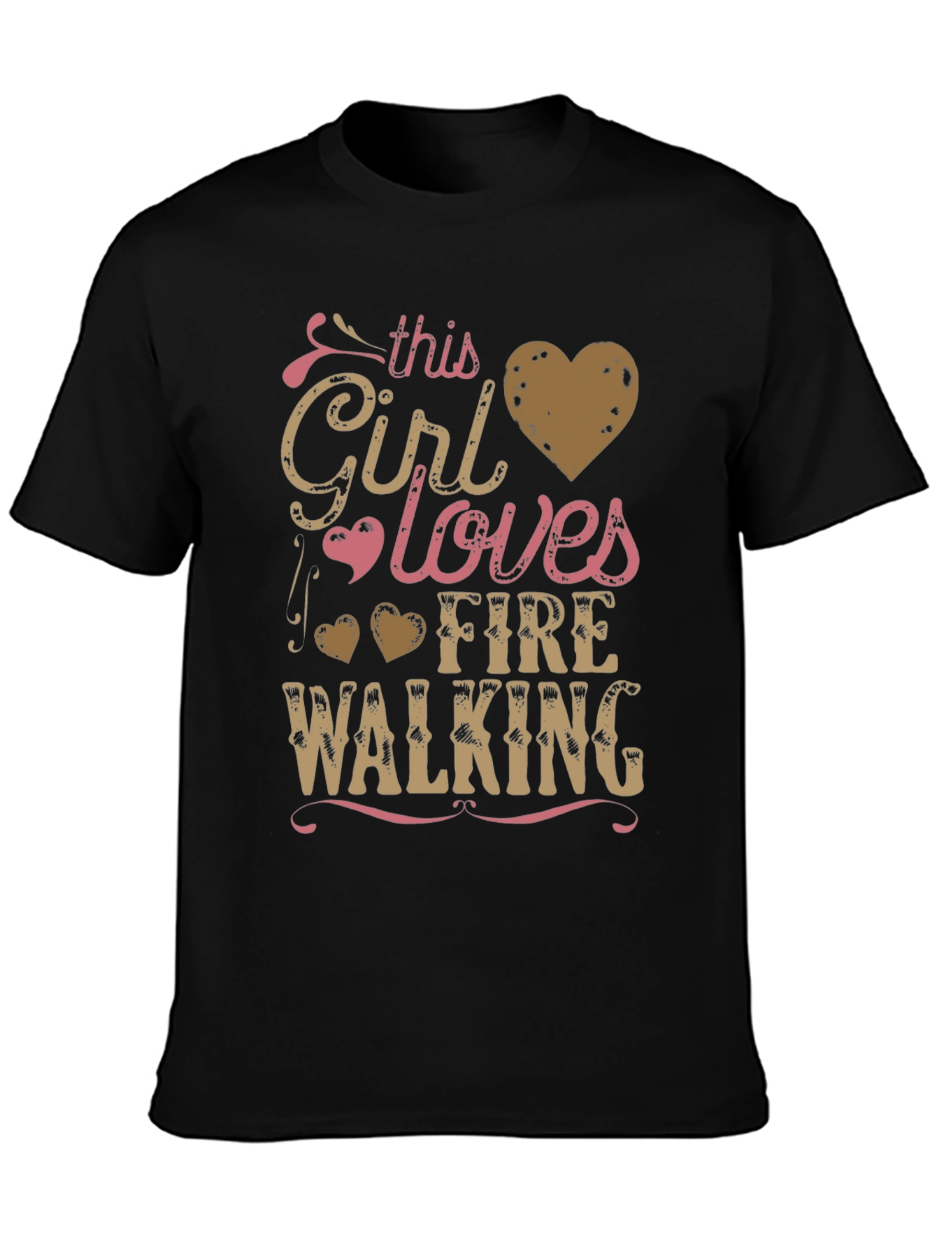 Fire Walking Girl T-Shirt - Unique Hobby Tee
