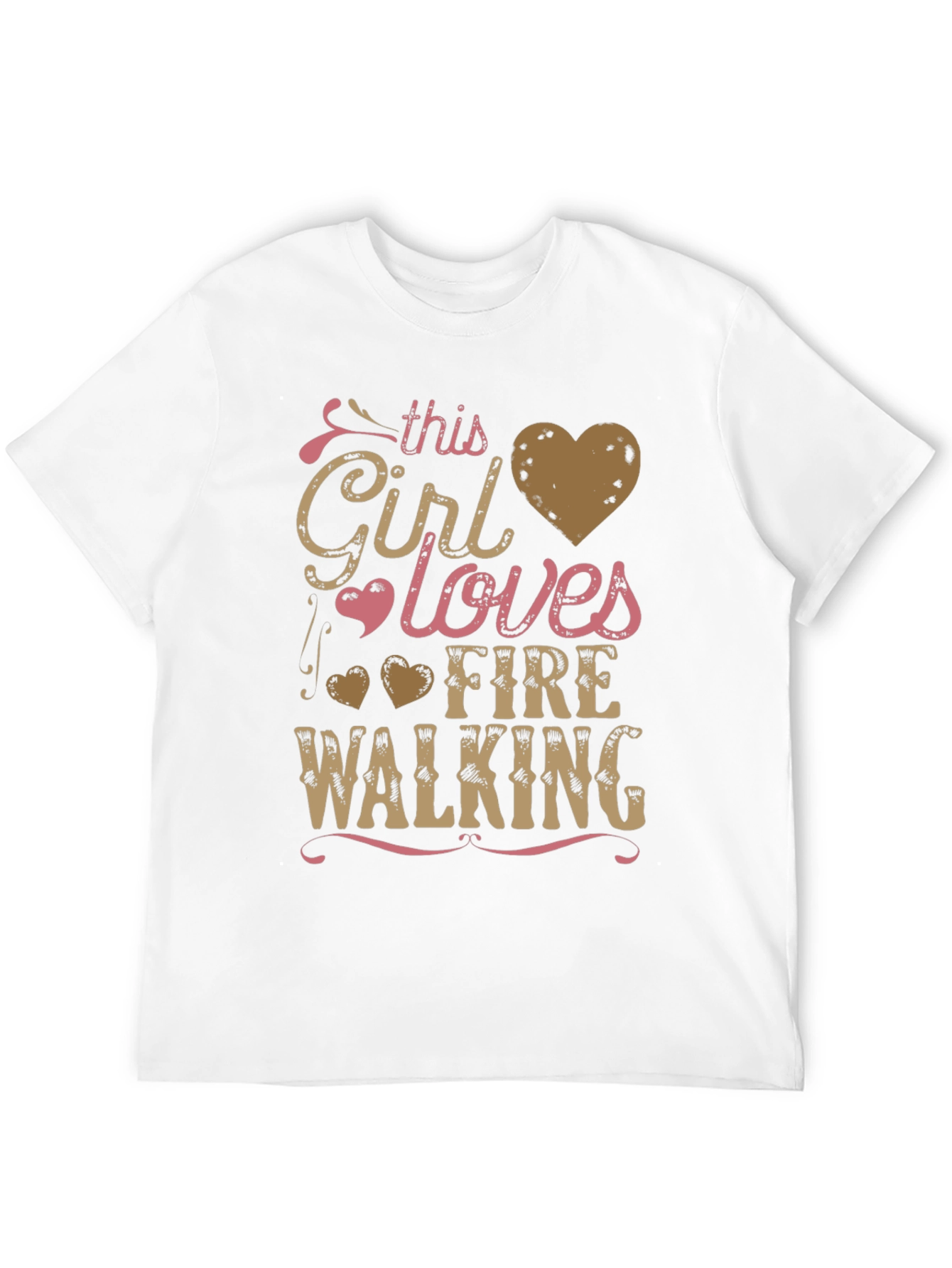 Fire Walking Girl T-Shirt - Unique Hobby Tee
