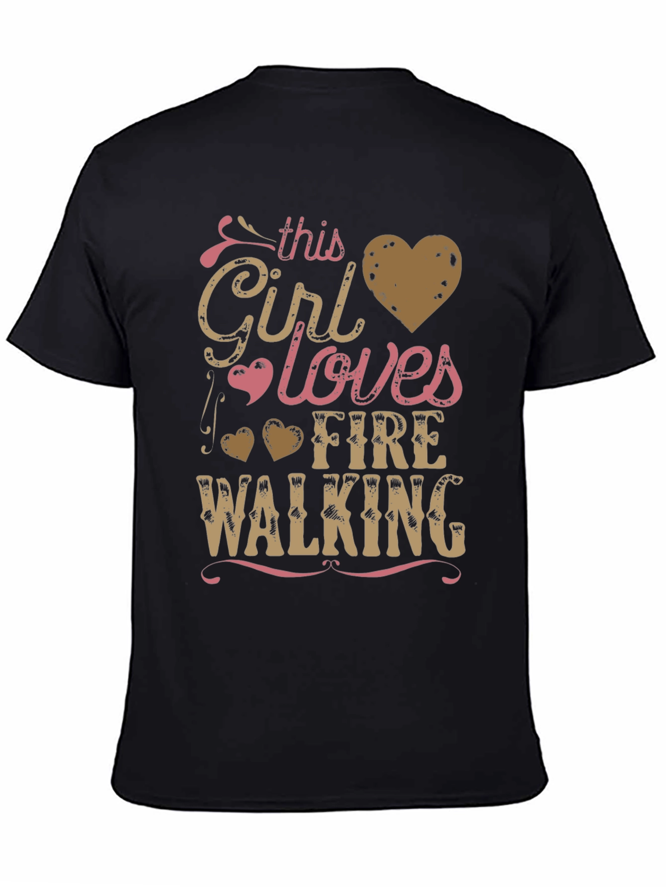 Fire Walking Girl T-Shirt - Unique Hobby Tee