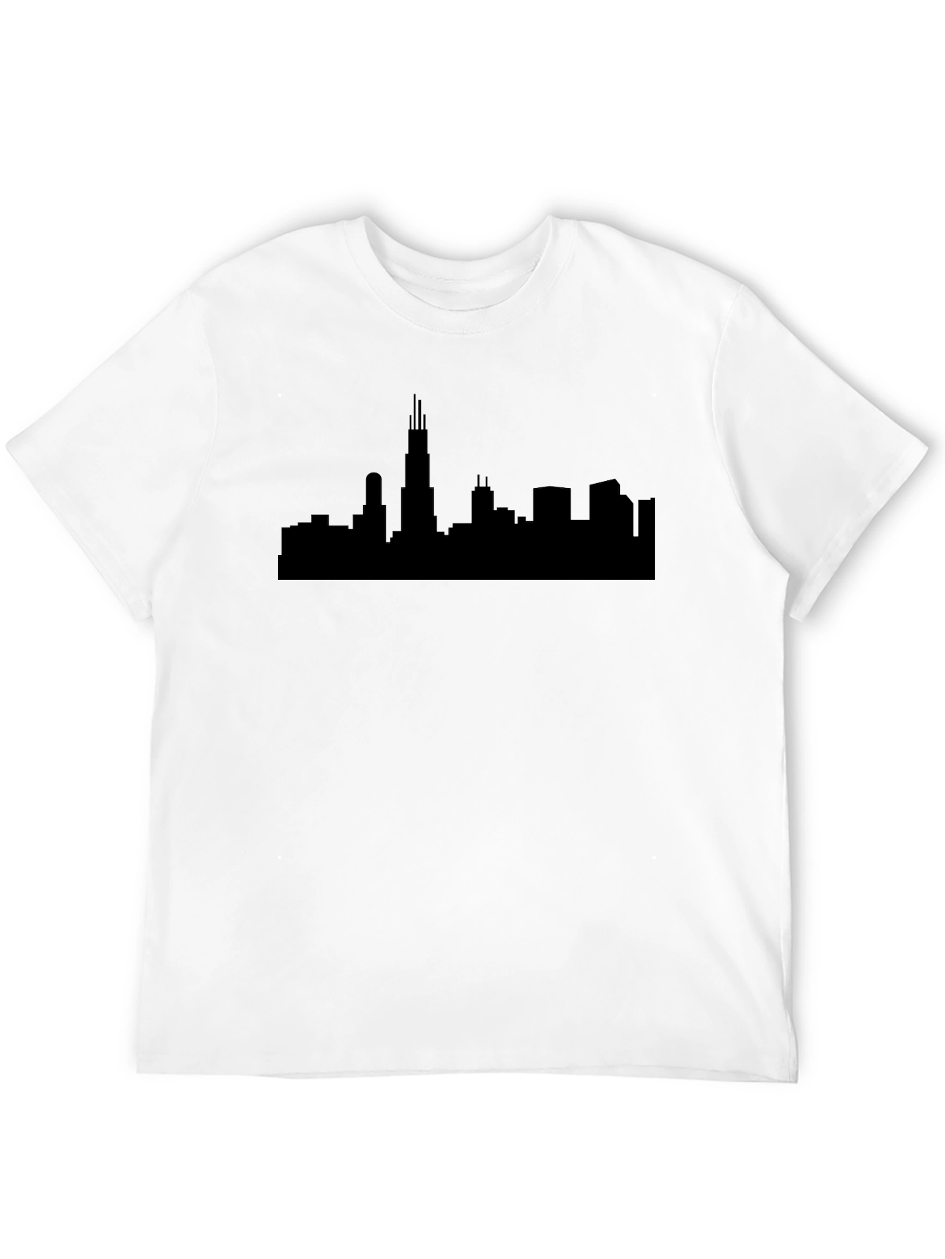 Chicago Skyline Black T-Shirt