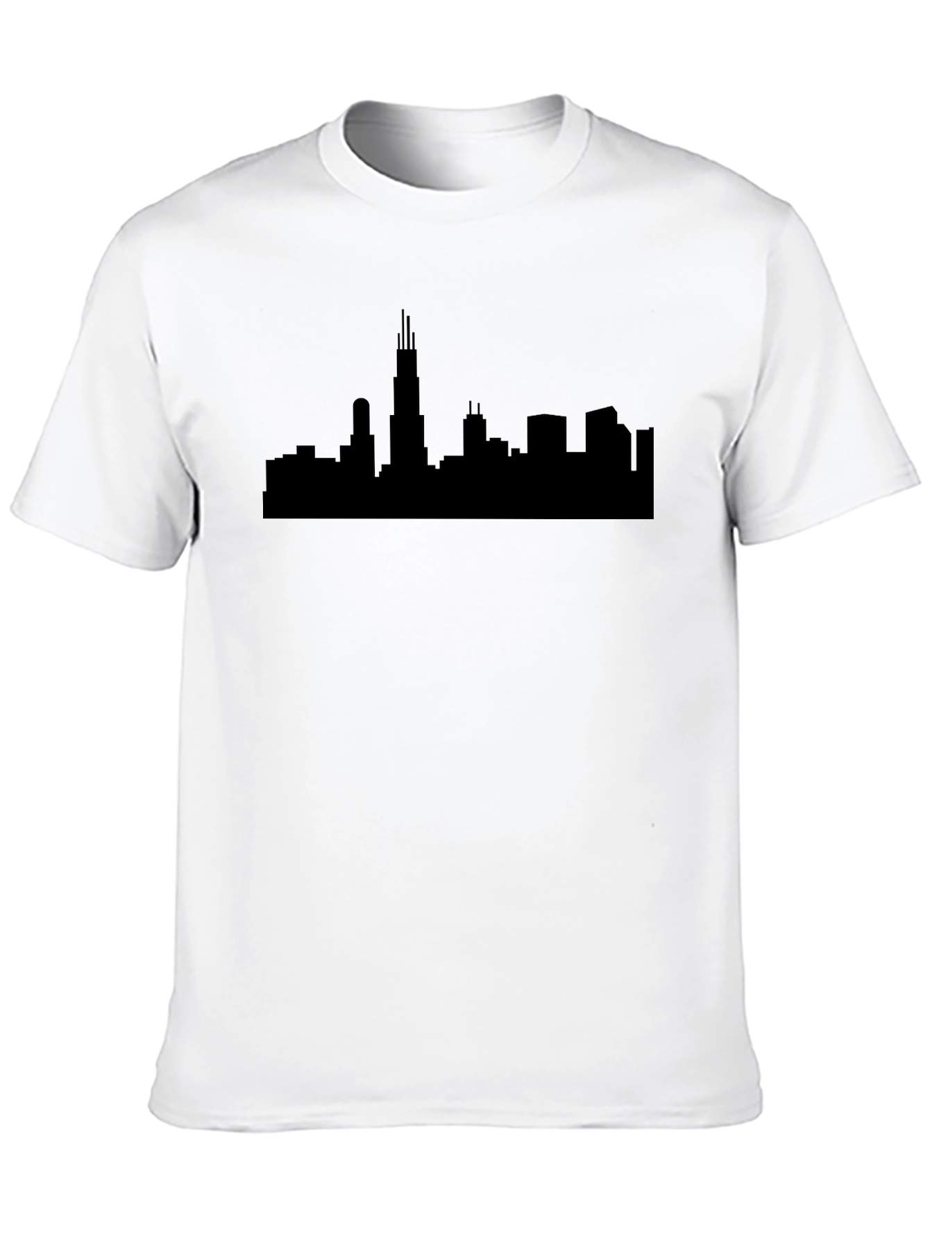 Chicago Skyline Black T-Shirt