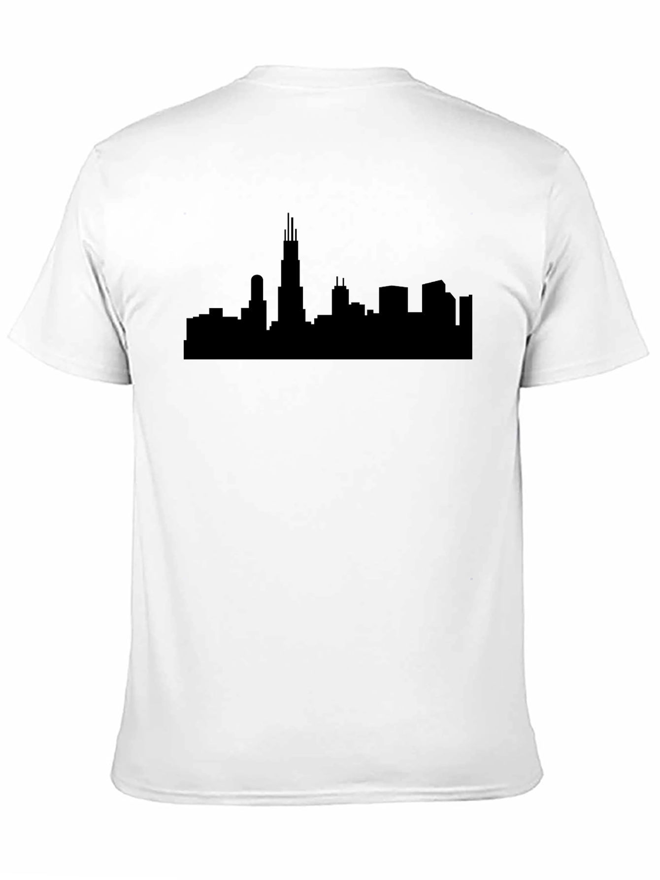 Chicago Skyline Black T-Shirt
