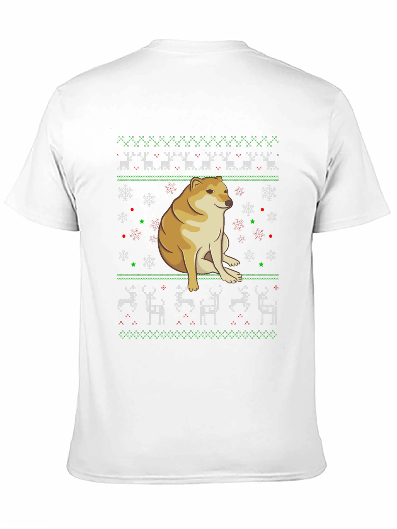 Doge Christmas Sweater T-Shirt - Black Holiday Tee