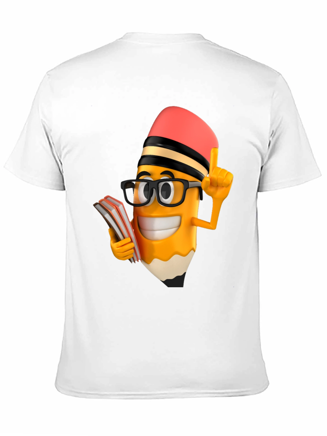 Funny Pencil Cartoon T-Shirt - Back to School Style