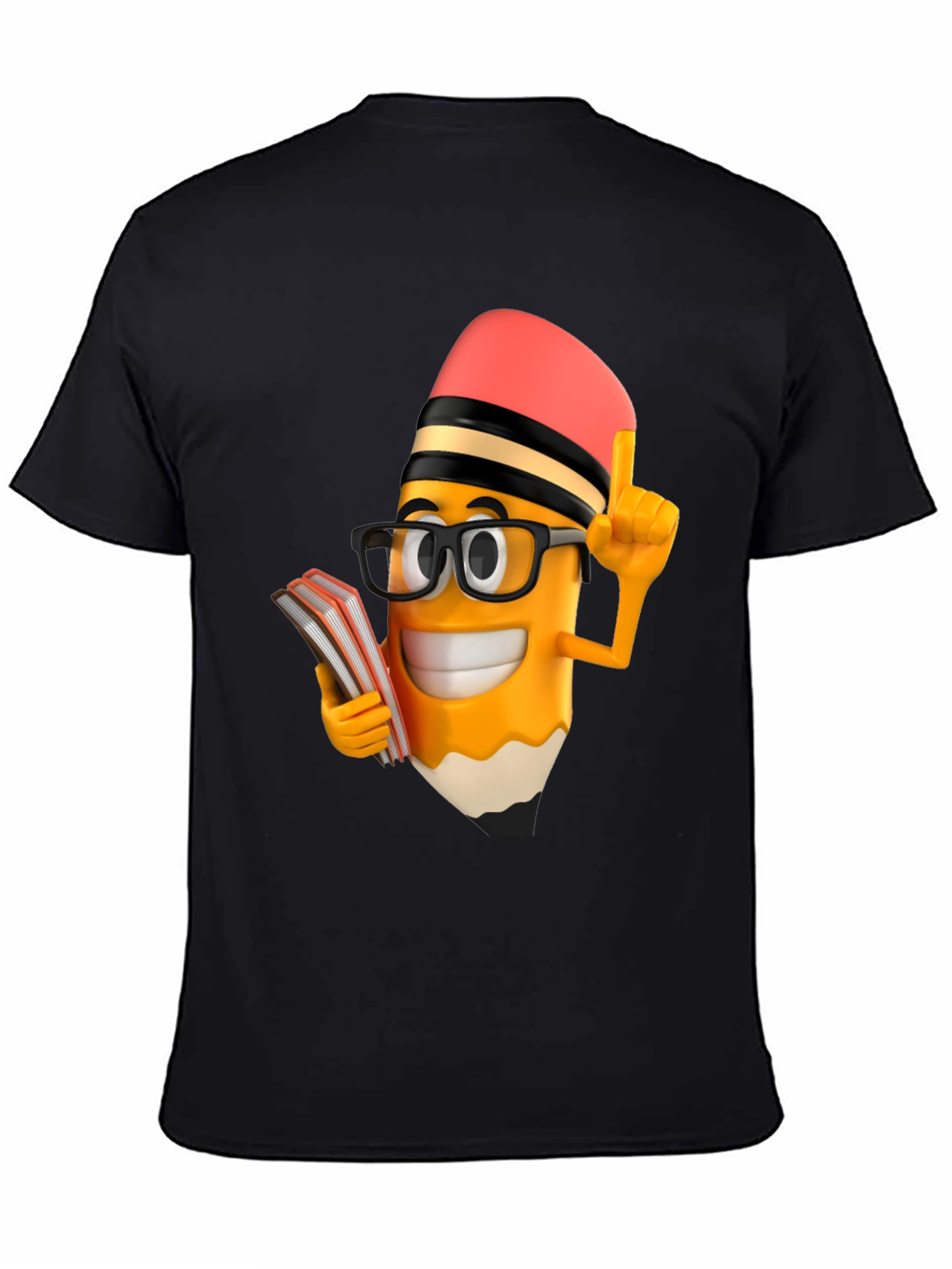 Funny Pencil Cartoon T-Shirt - Back to School Style