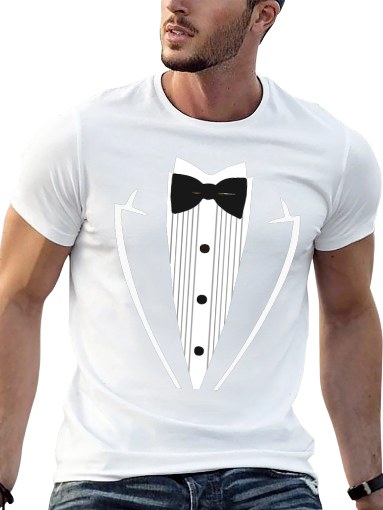 Tuxedo T-Shirt - Novelty Formal Wear Tee