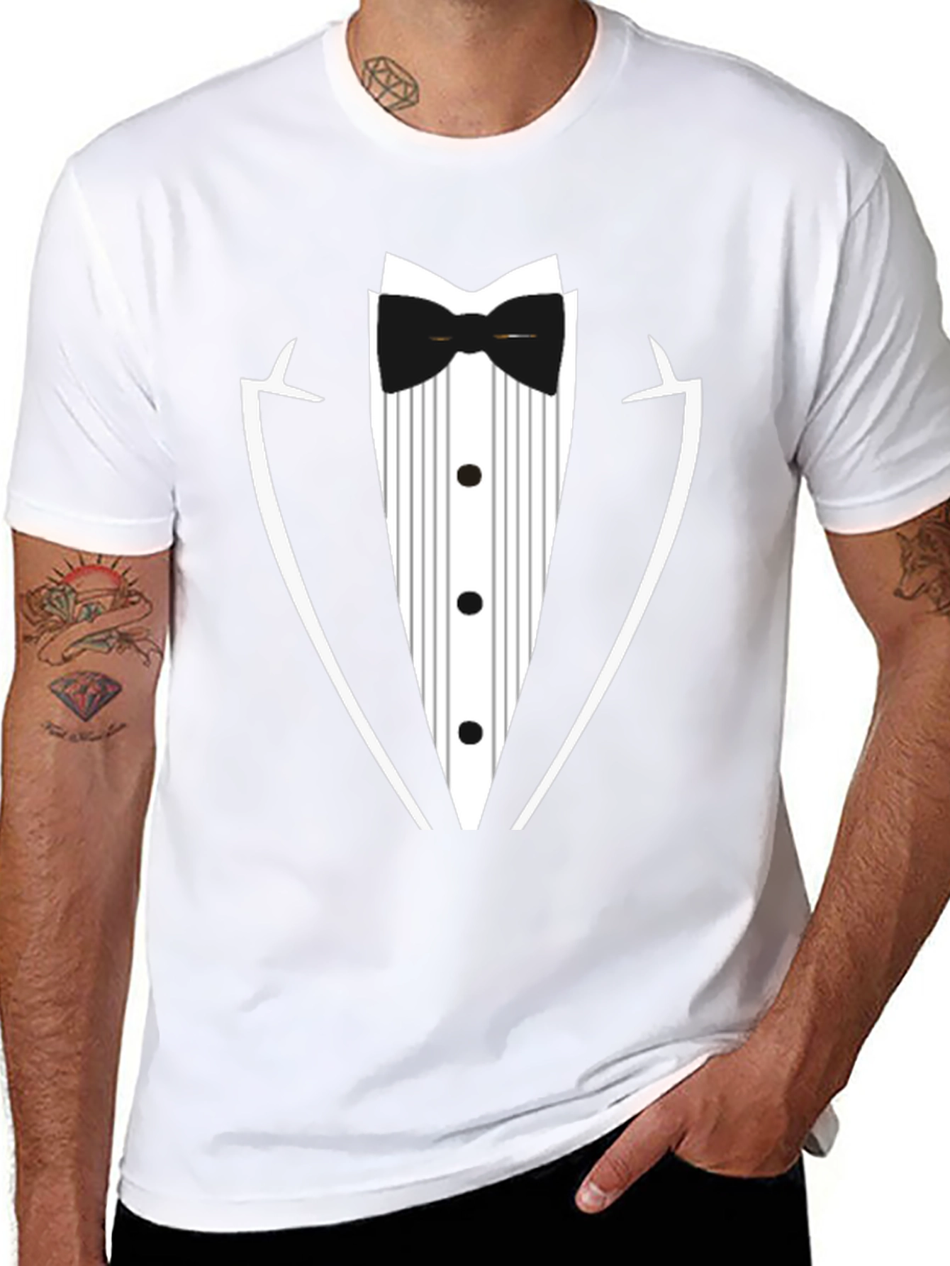 Tuxedo T-Shirt - Novelty Formal Wear Tee