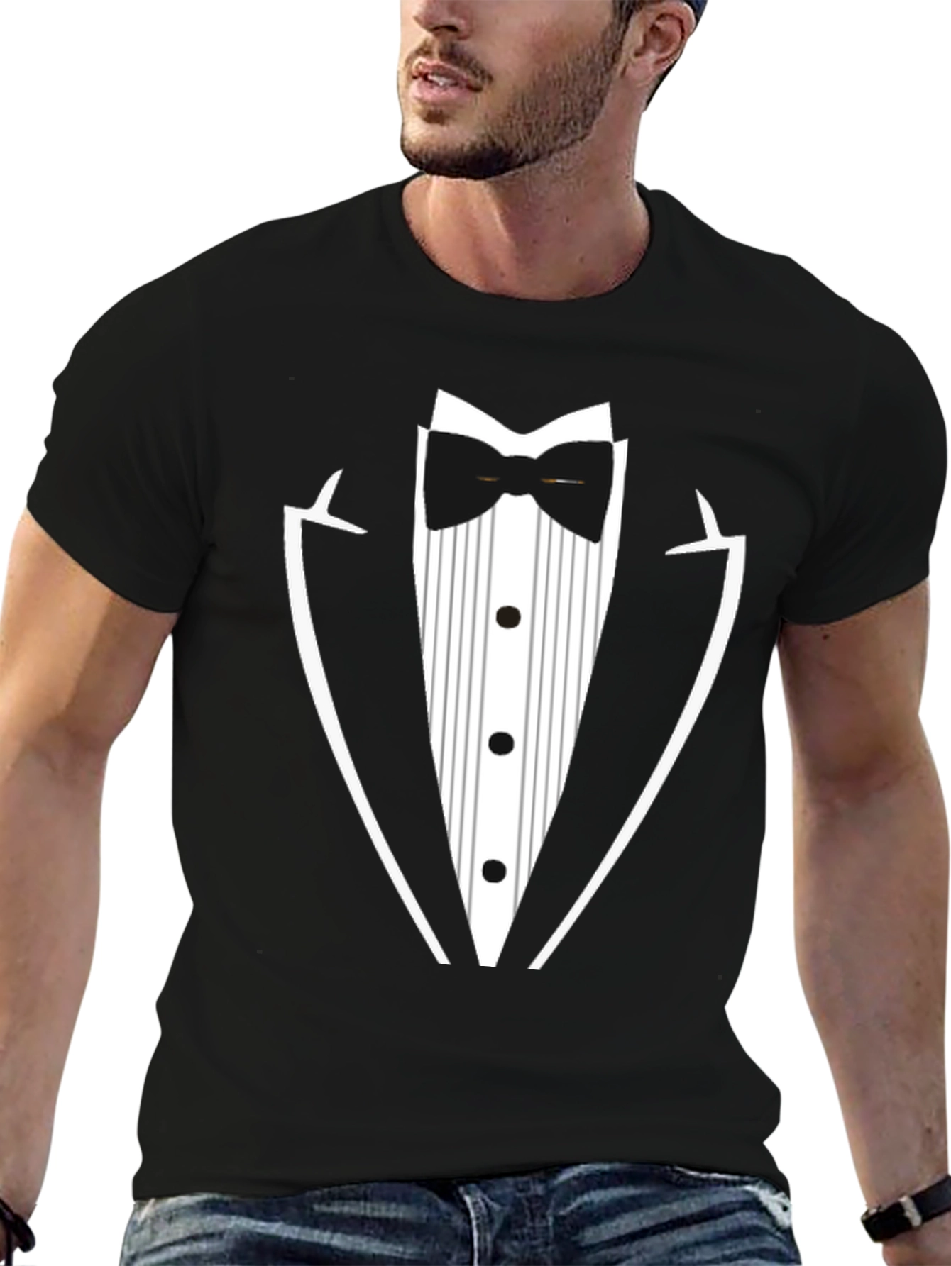 Tuxedo T-Shirt - Novelty Formal Wear Tee