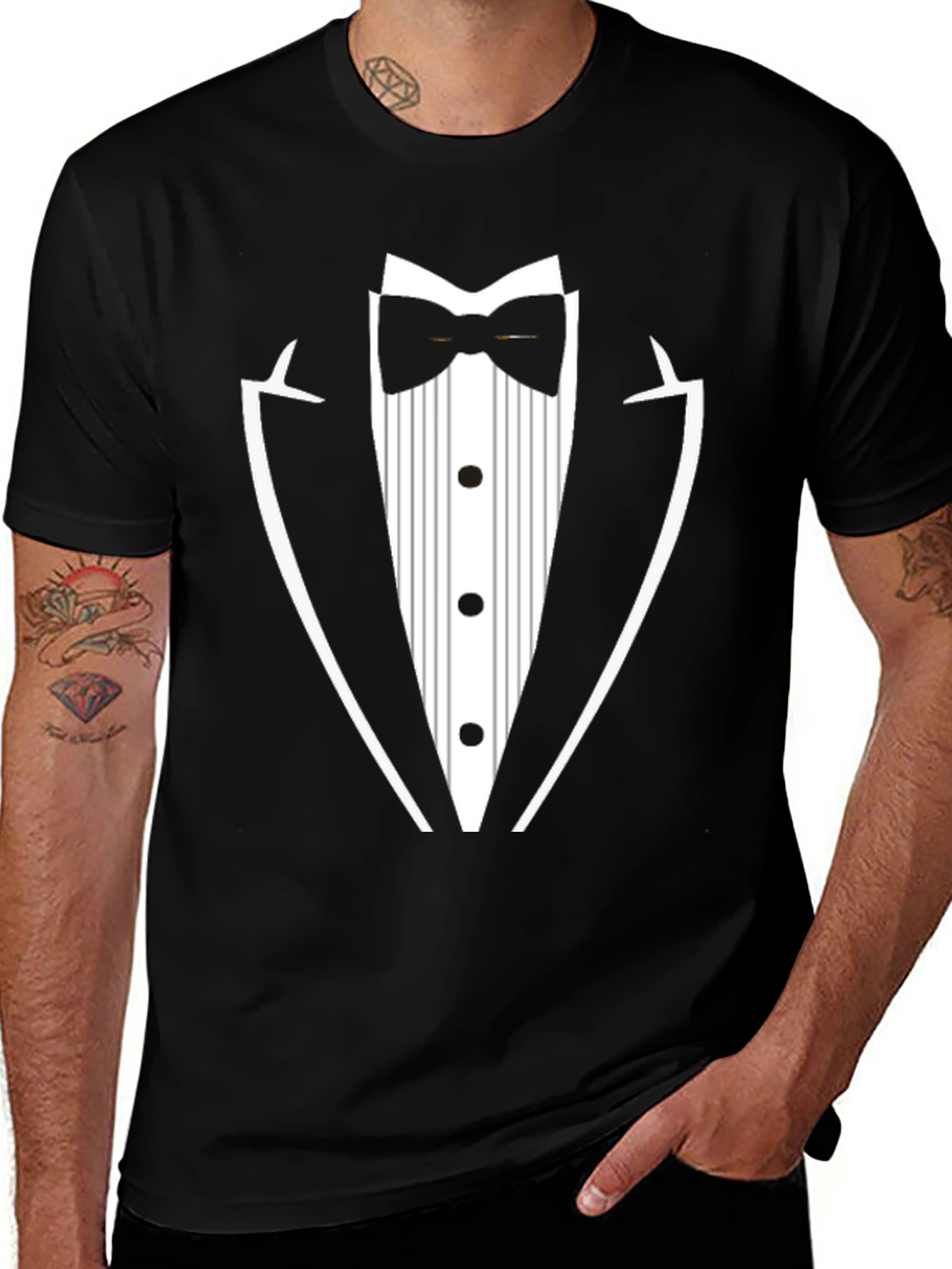 Tuxedo T-Shirt - Novelty Formal Wear Tee