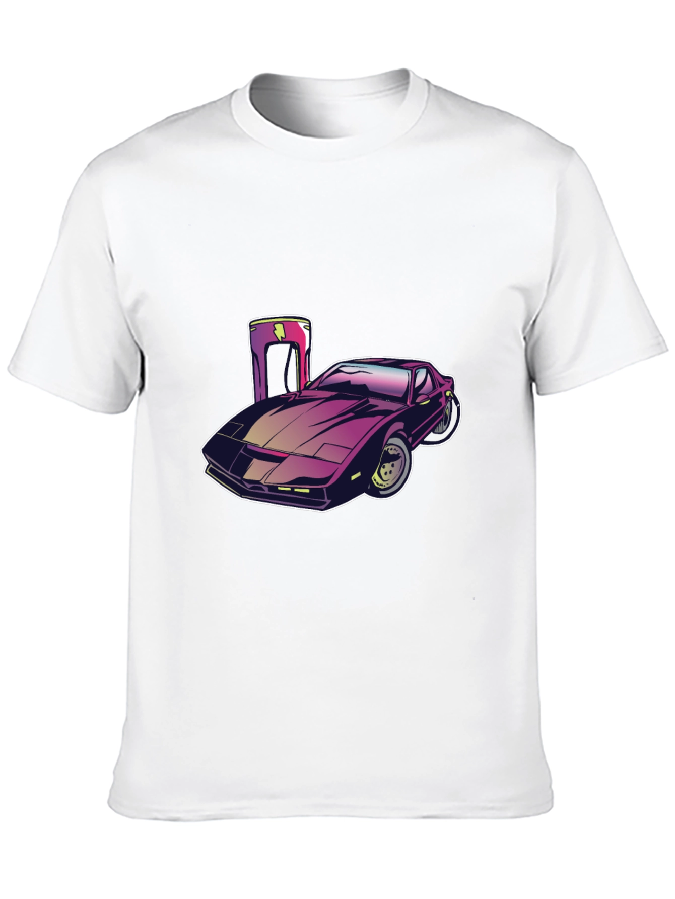 Retro Car Graphic Tee - Black