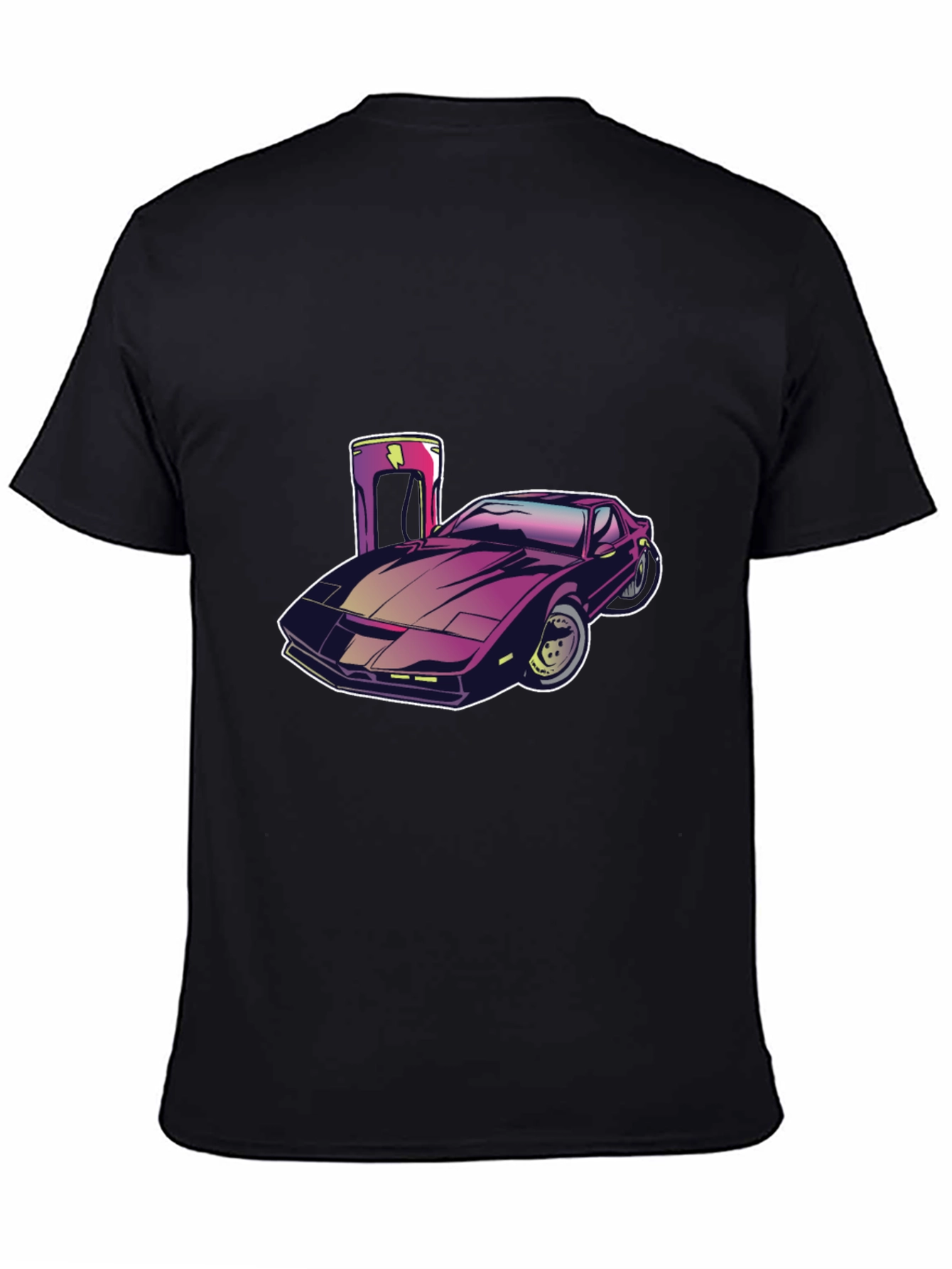 Retro Car Graphic Tee - Black