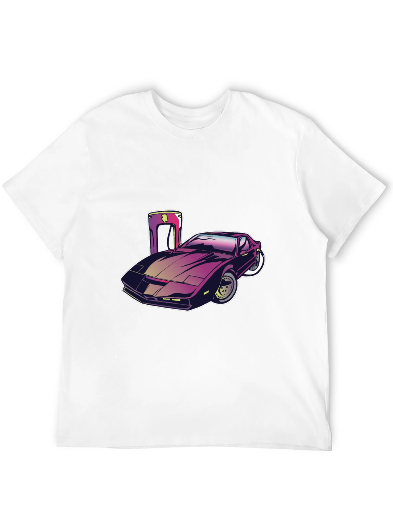 Retro Car Graphic Tee - Black