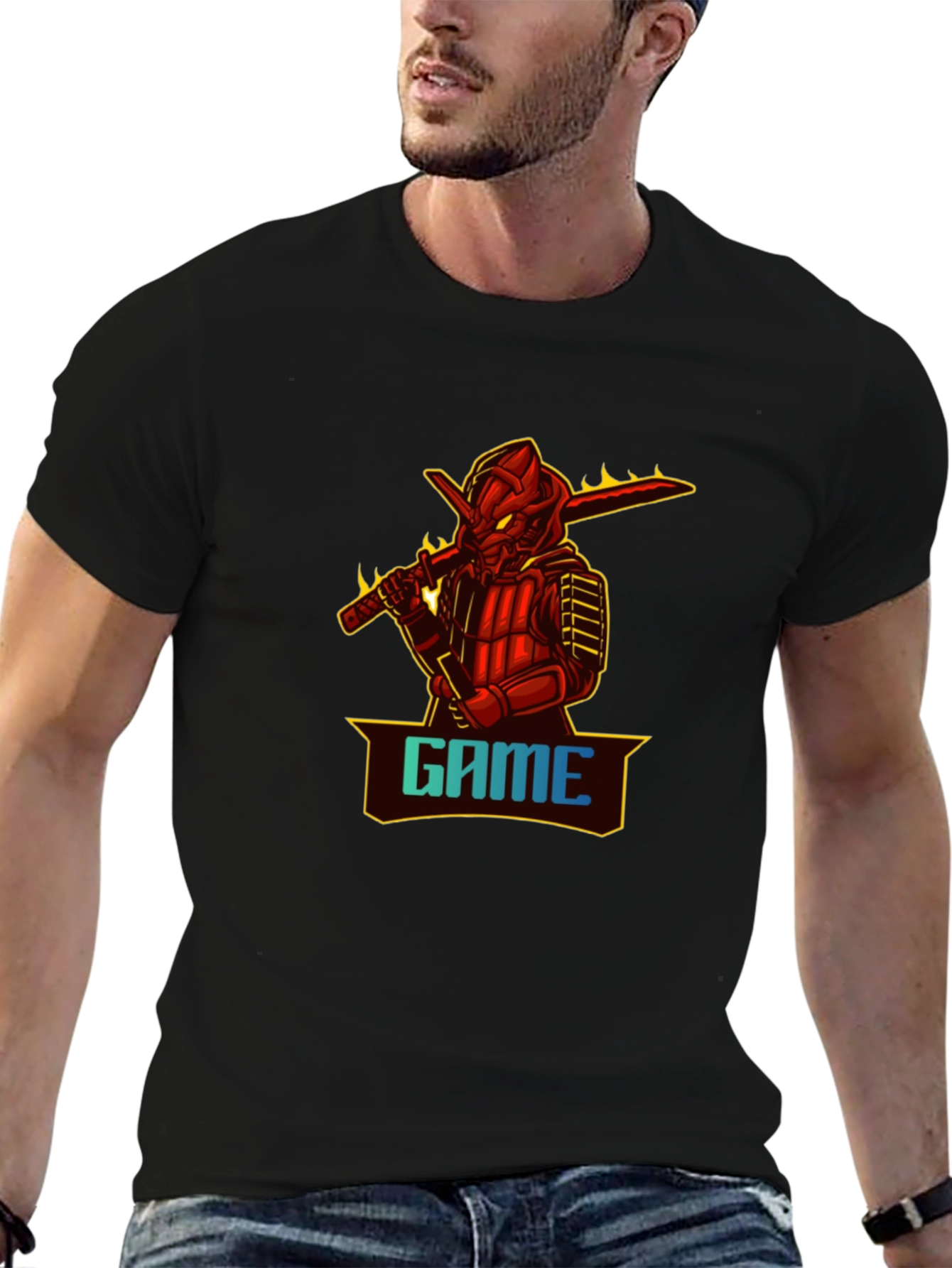 Samurai Game T-Shirt - Black