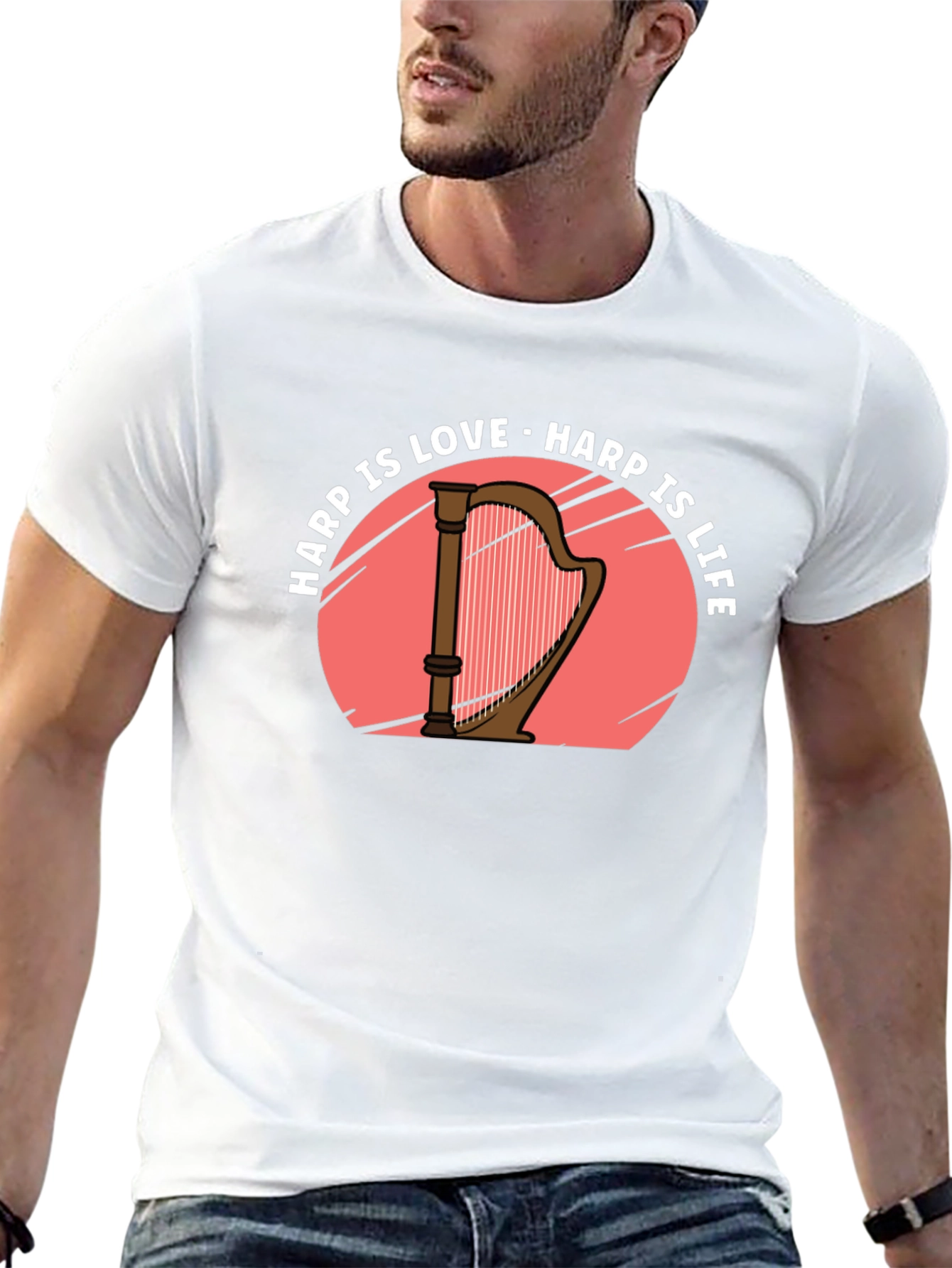 Harp Is Love Harp Is Life T-Shirt