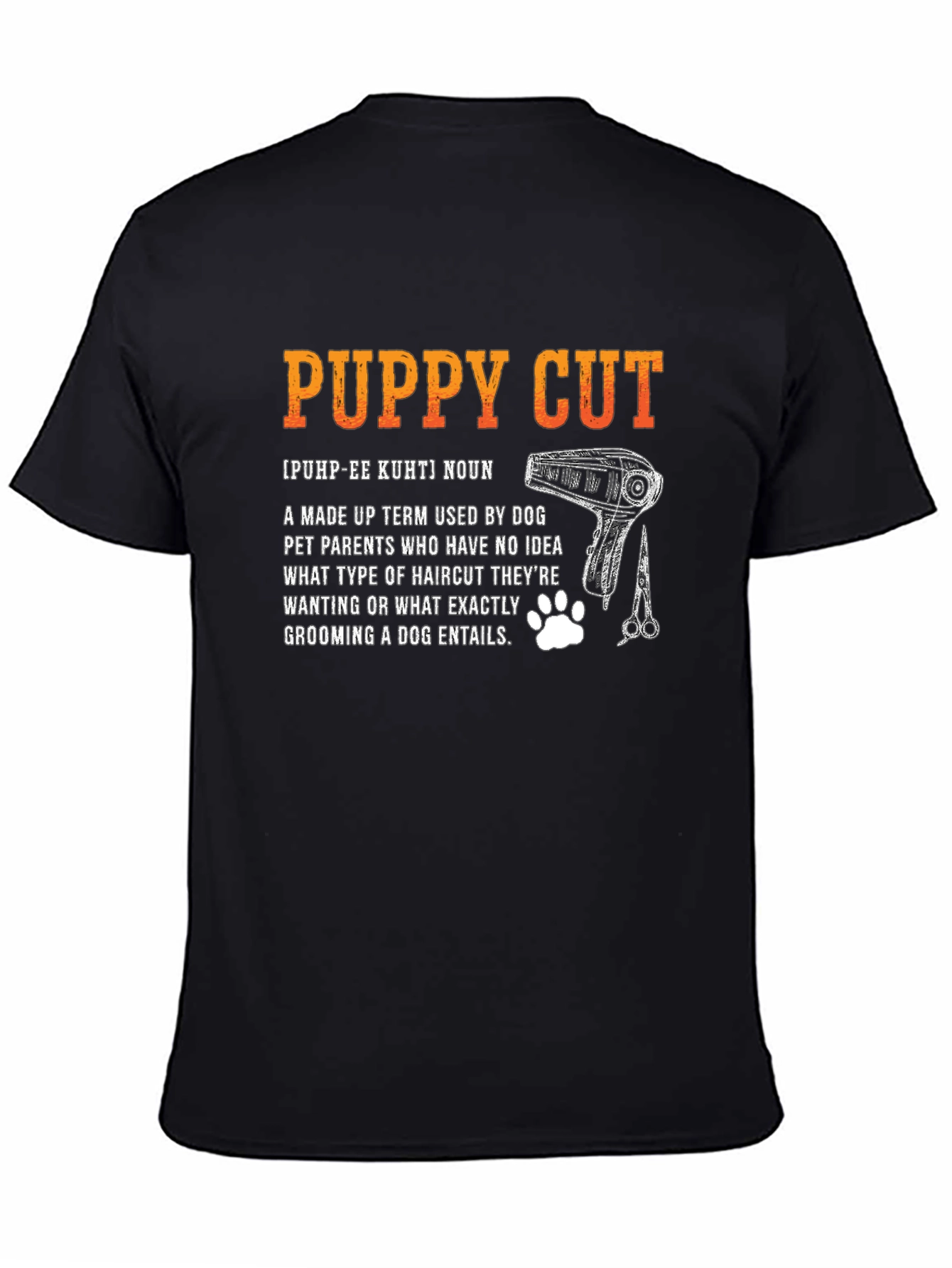 Puppy Cut Definition T-Shirt - Dog Groomer Tee