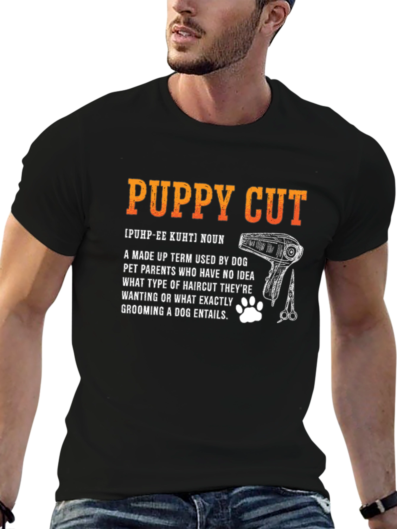 Puppy Cut Definition T-Shirt - Dog Groomer Tee