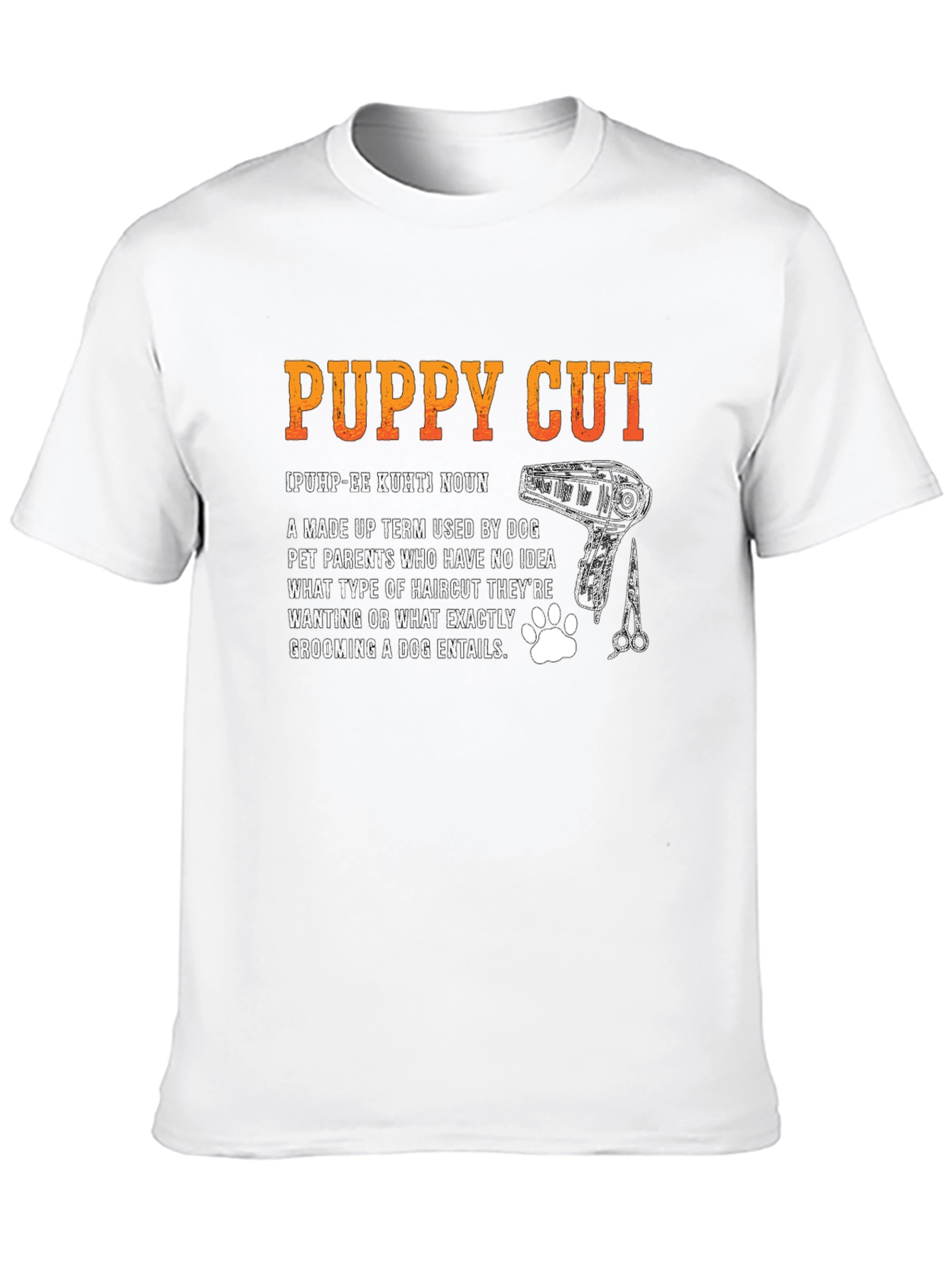 Puppy Cut Definition T-Shirt - Dog Groomer Tee