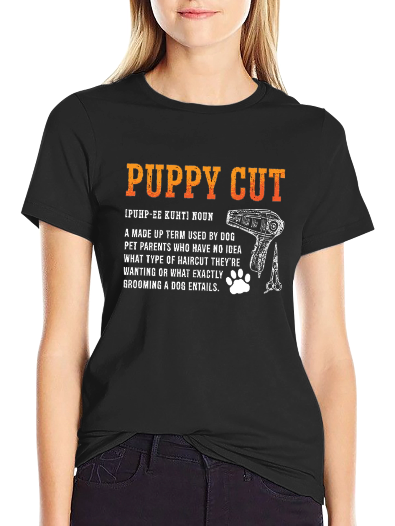 Puppy Cut Definition T-Shirt - Dog Groomer Tee