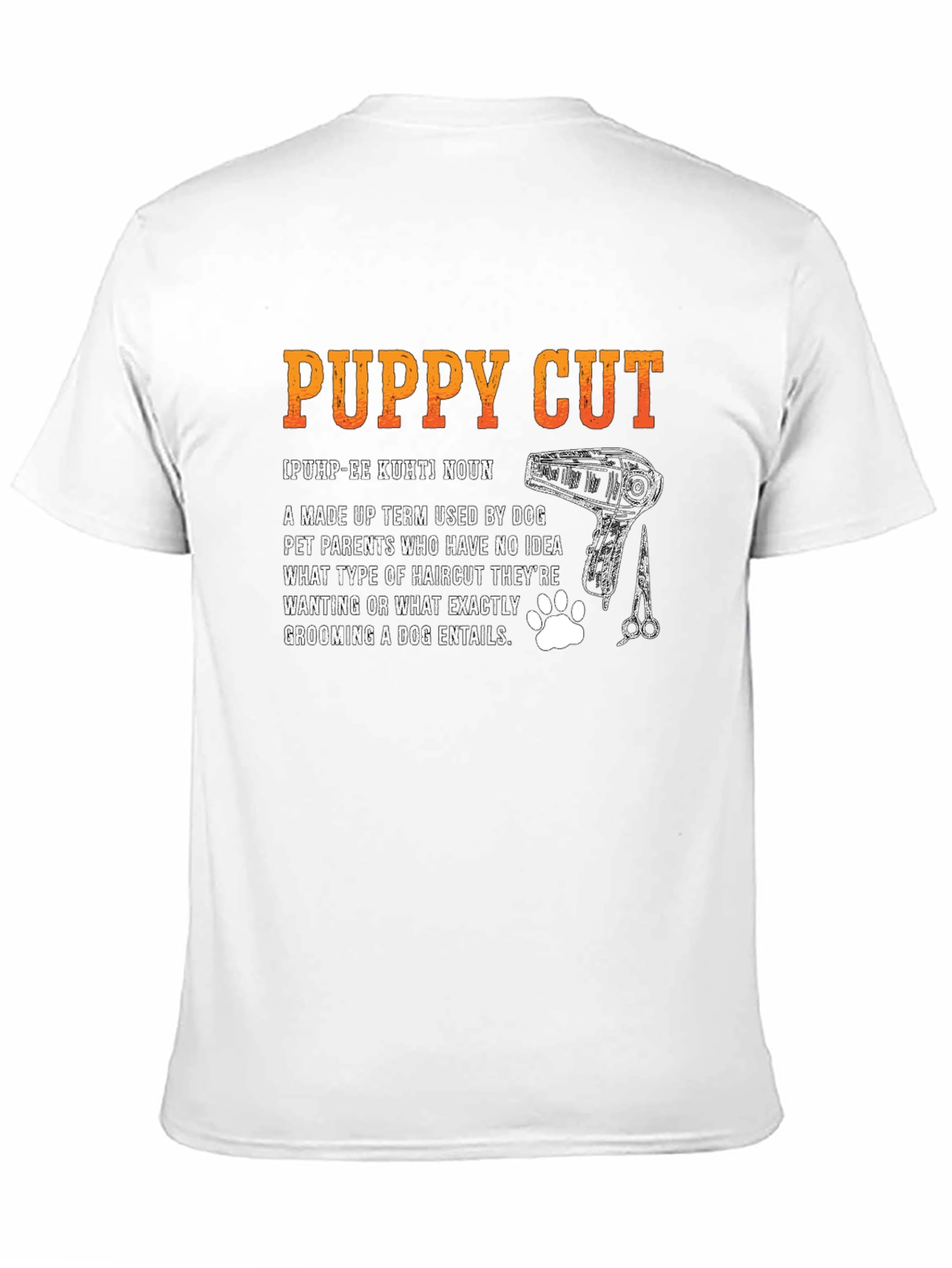Puppy Cut Definition T-Shirt - Dog Groomer Tee
