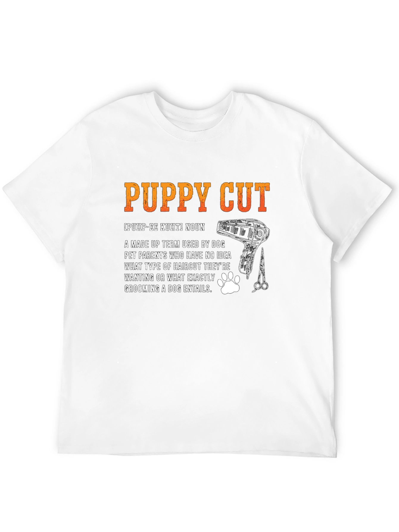 Puppy Cut Definition T-Shirt - Dog Groomer Tee