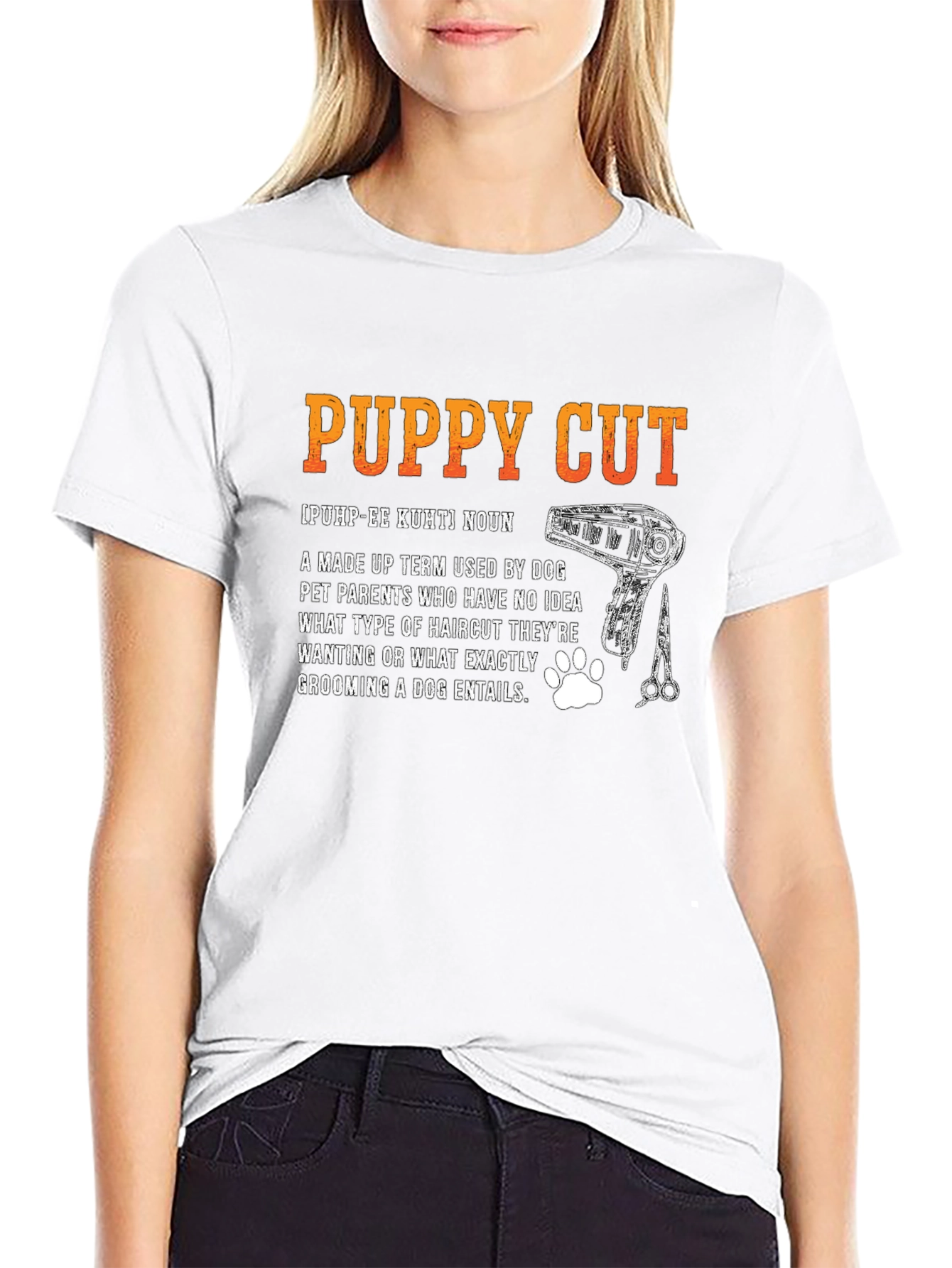 Puppy Cut Definition T-Shirt - Dog Groomer Tee