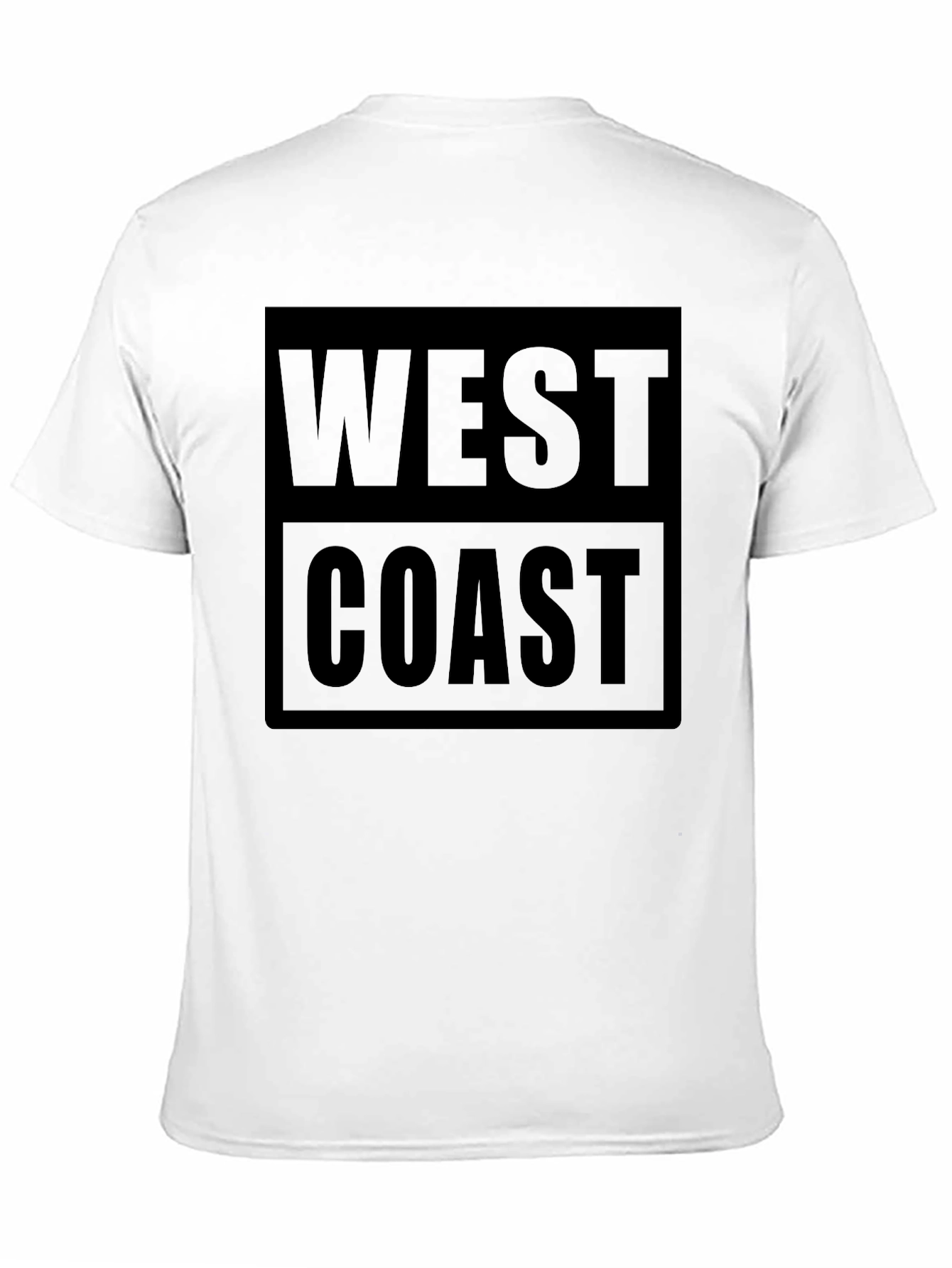 West Coast Graphic Print Black T-Shirt