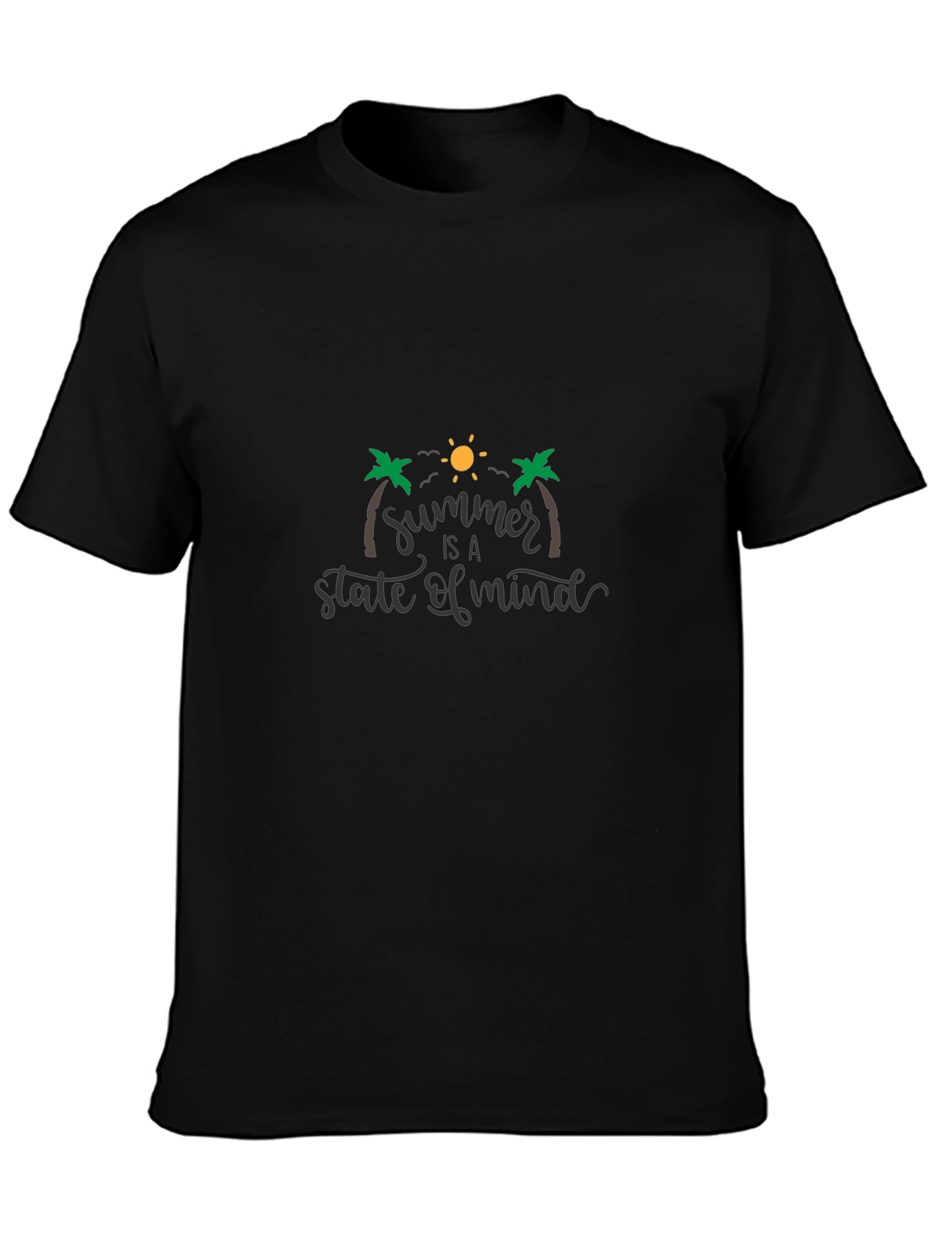 Summer State of Mind Graphic Tee - Black