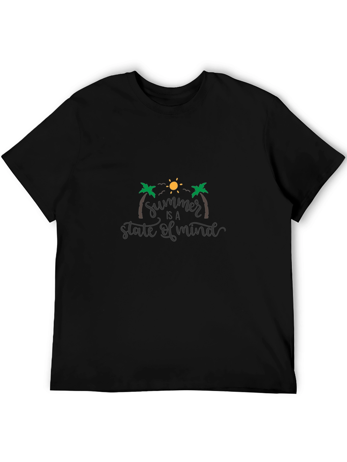 Summer State of Mind Graphic Tee - Black