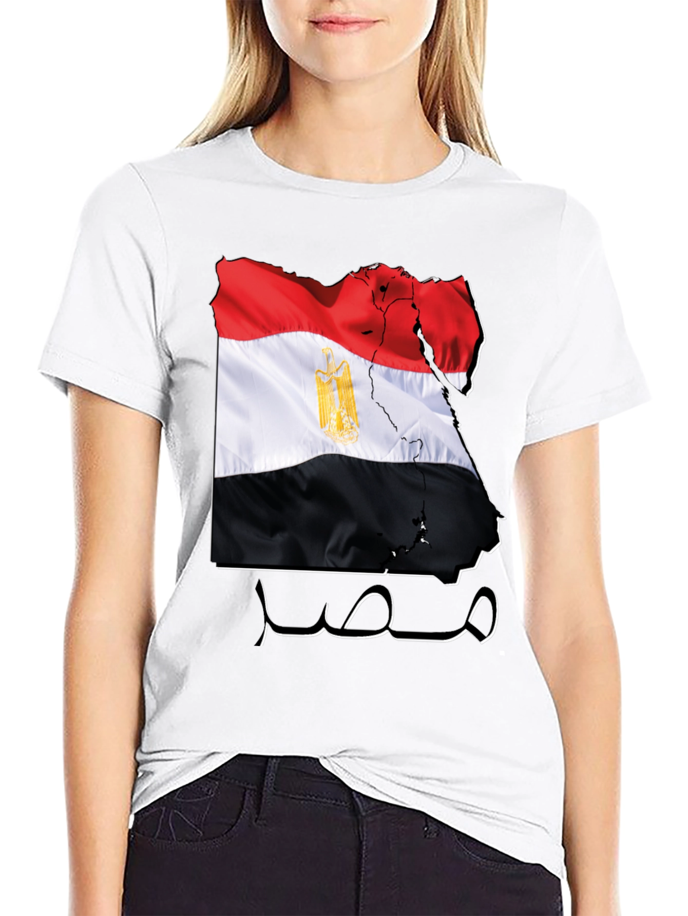 Egypt Flag Map T-Shirt - Egyptian Pride