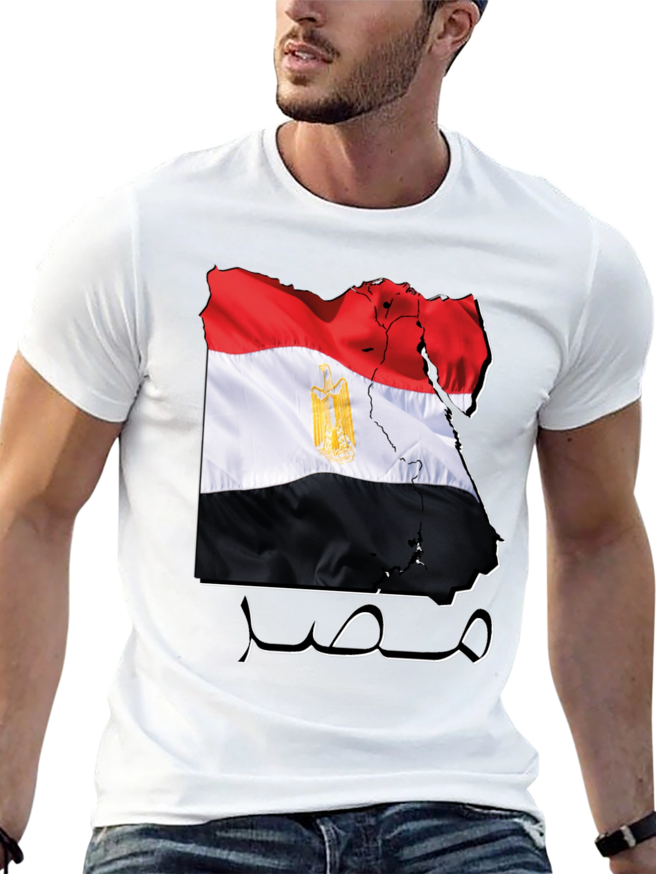 Egypt Flag Map T-Shirt - Egyptian Pride