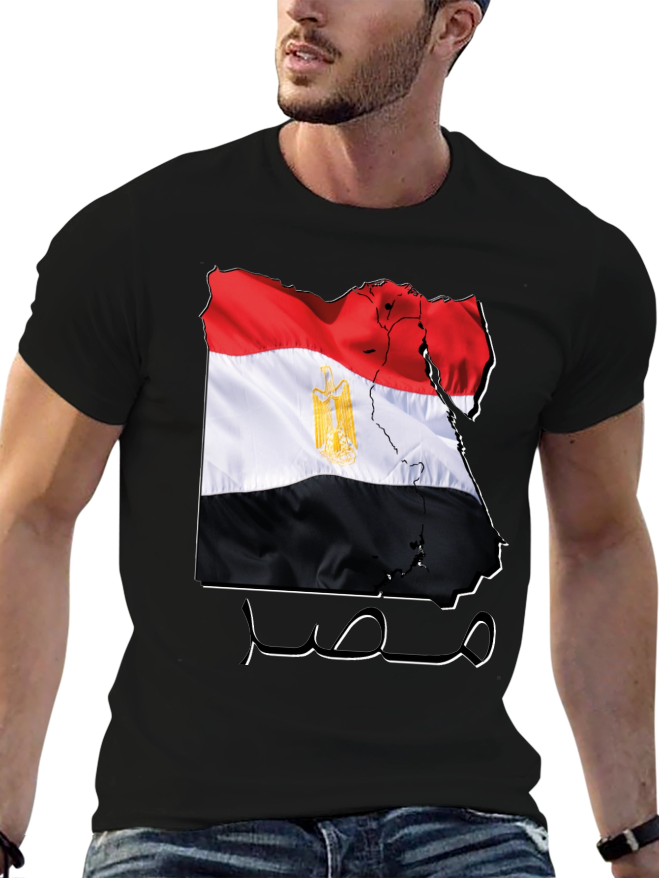 Egypt Flag Map T-Shirt - Egyptian Pride