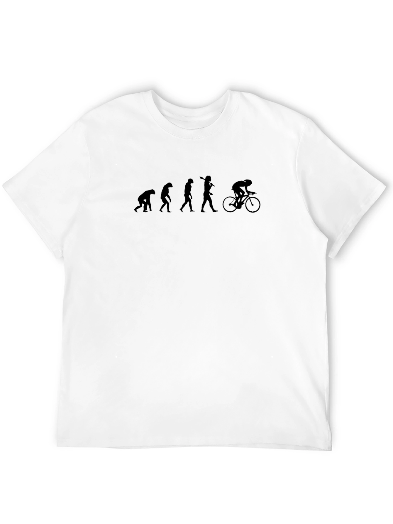 Evolution of Cyclist Black Graphic Tee